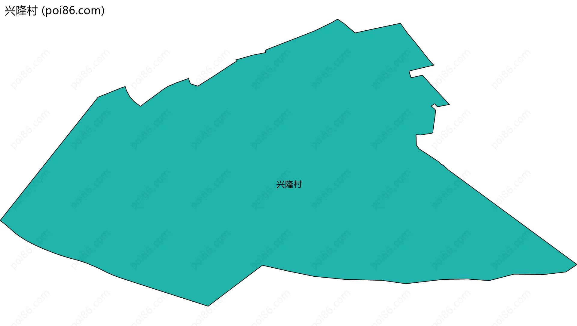 兴隆村边界地图