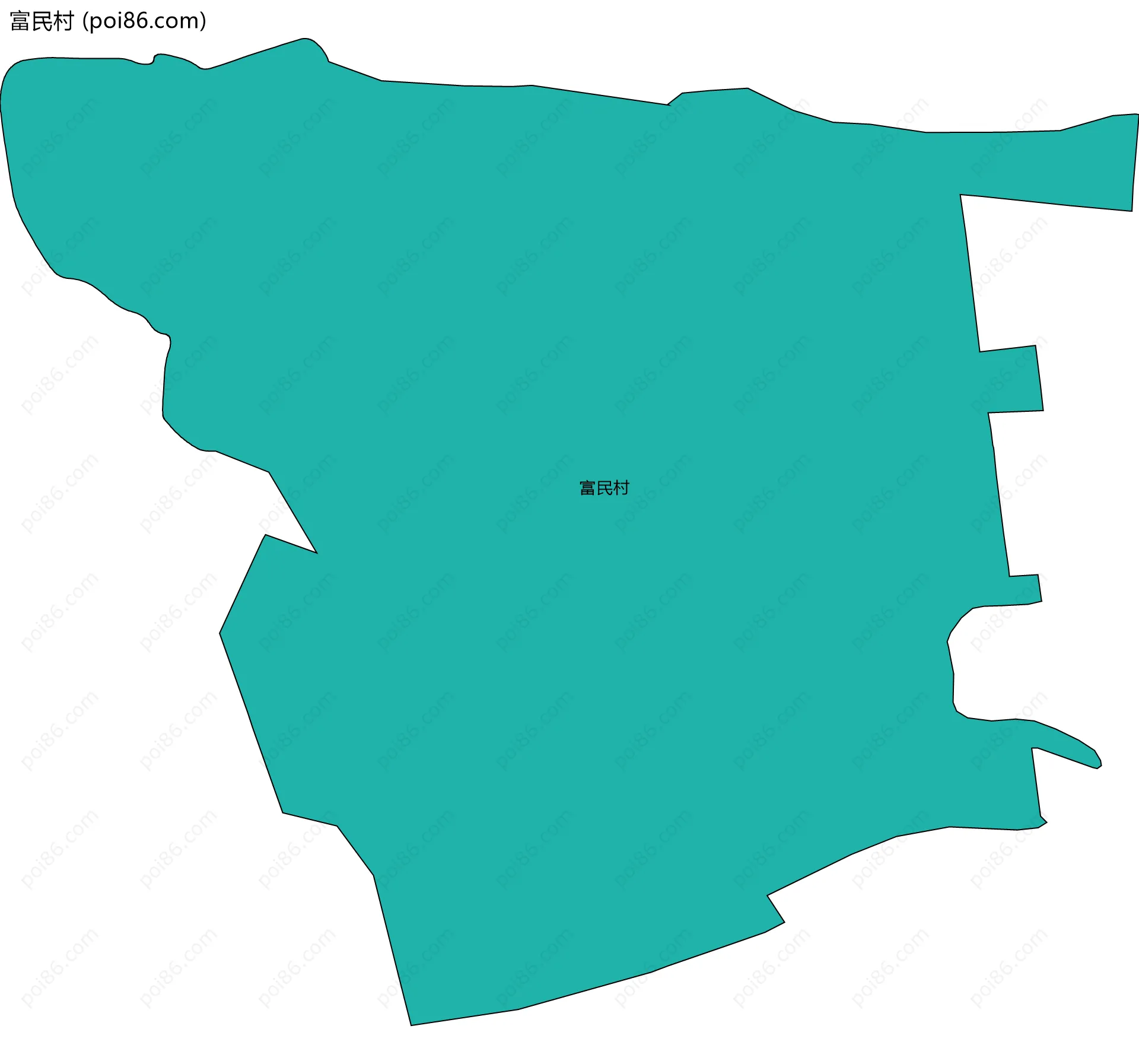 富民村边界地图