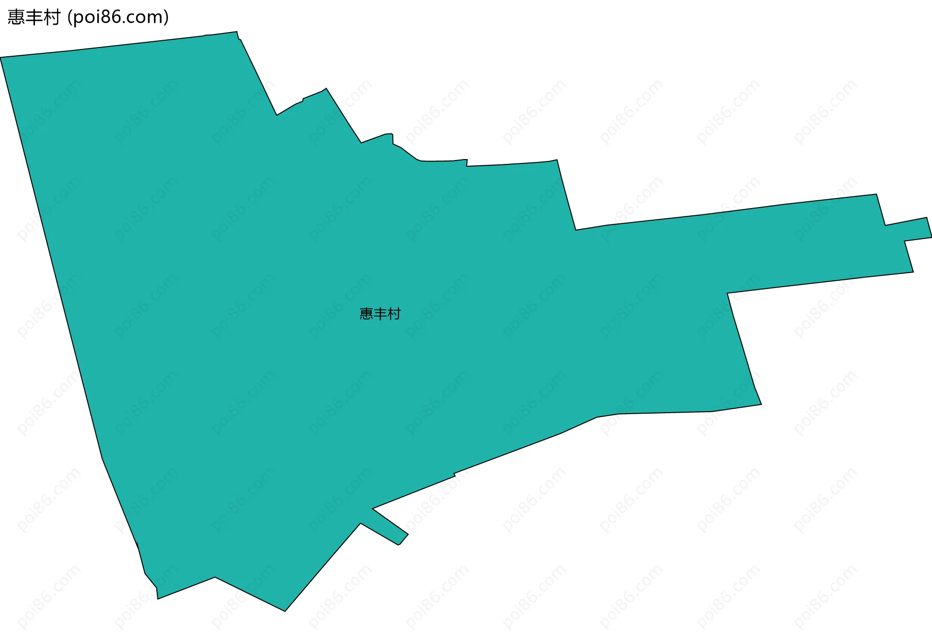 惠丰村边界地图