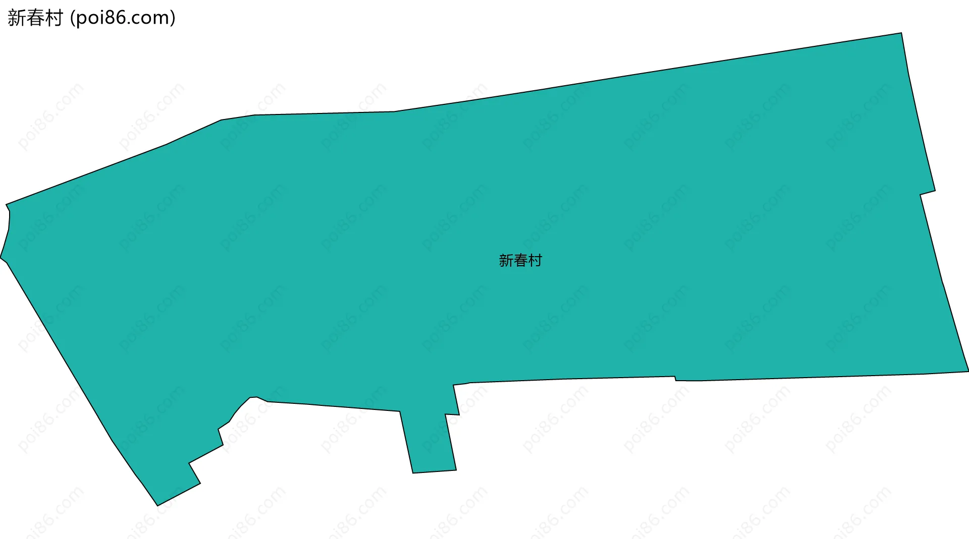 新春村边界地图