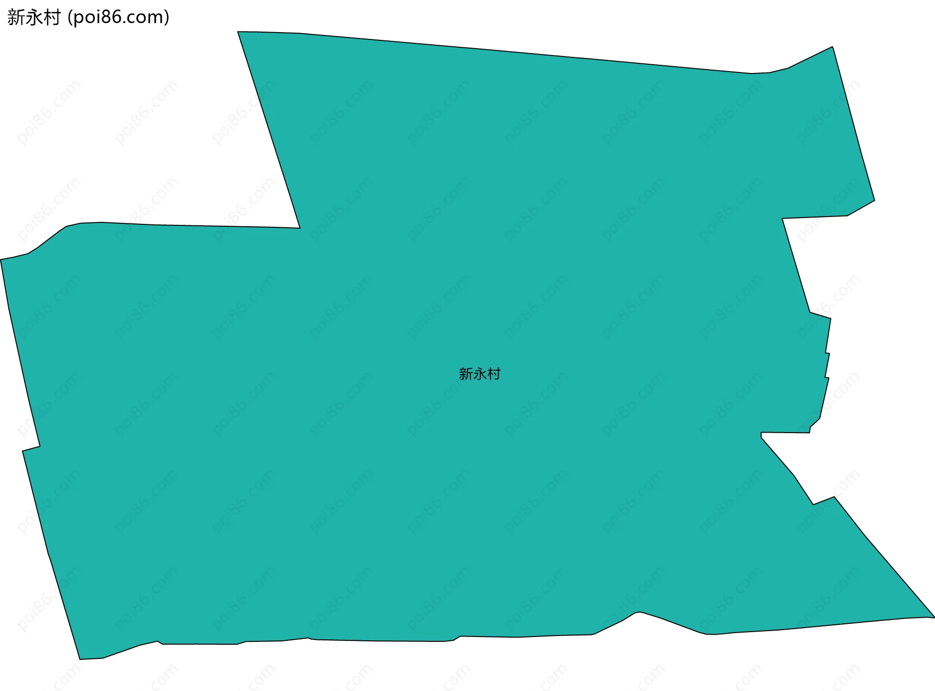 新永村边界地图