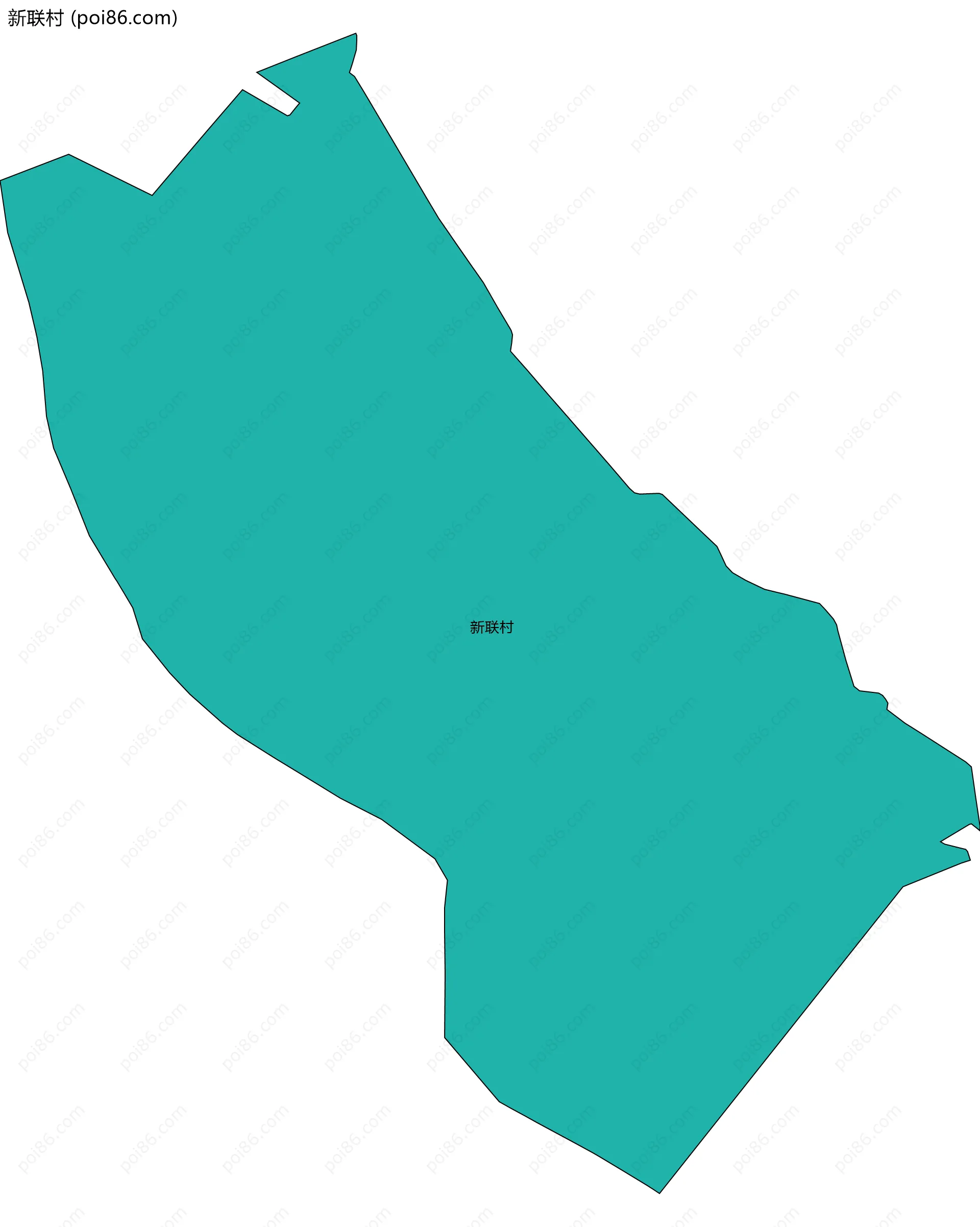 新联村边界地图