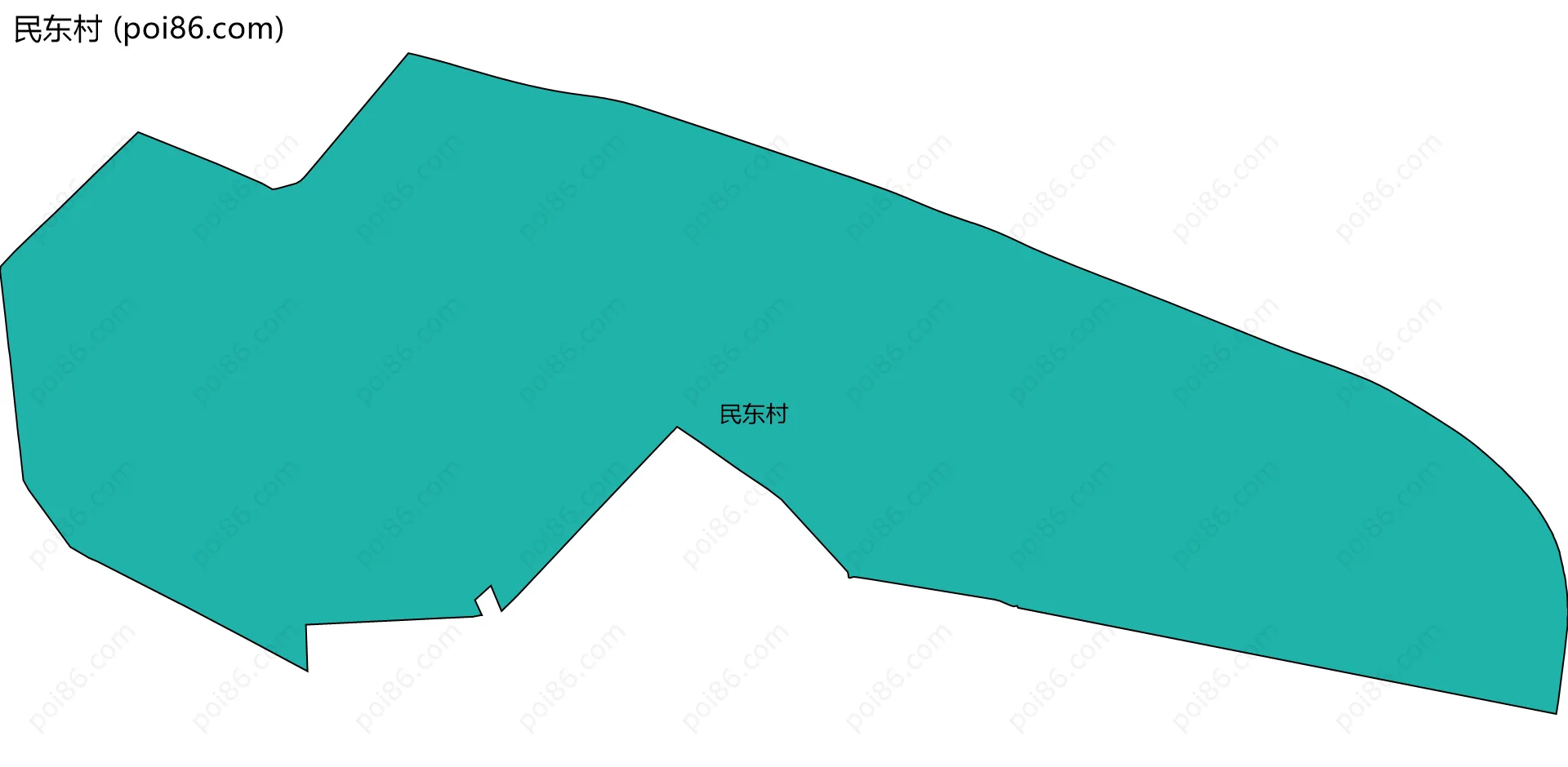 民东村边界地图