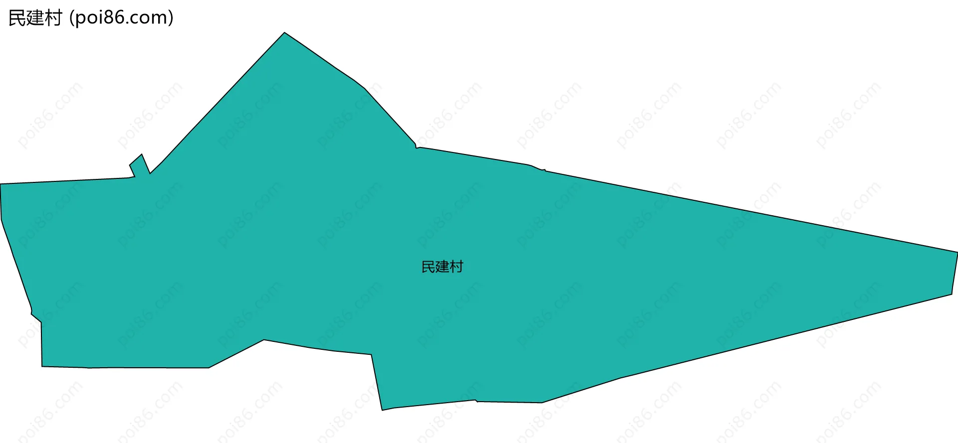民建村边界地图