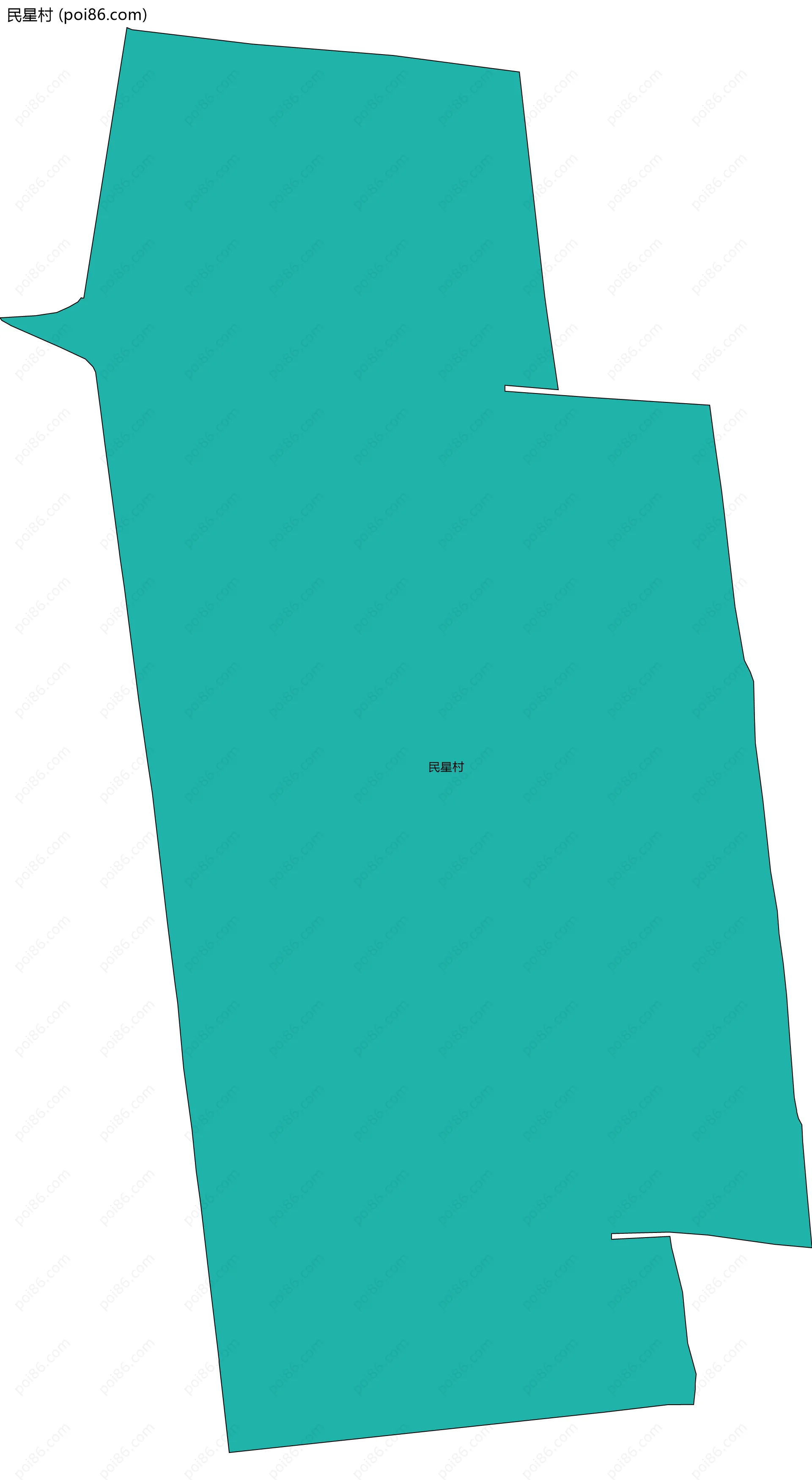 民星村边界地图