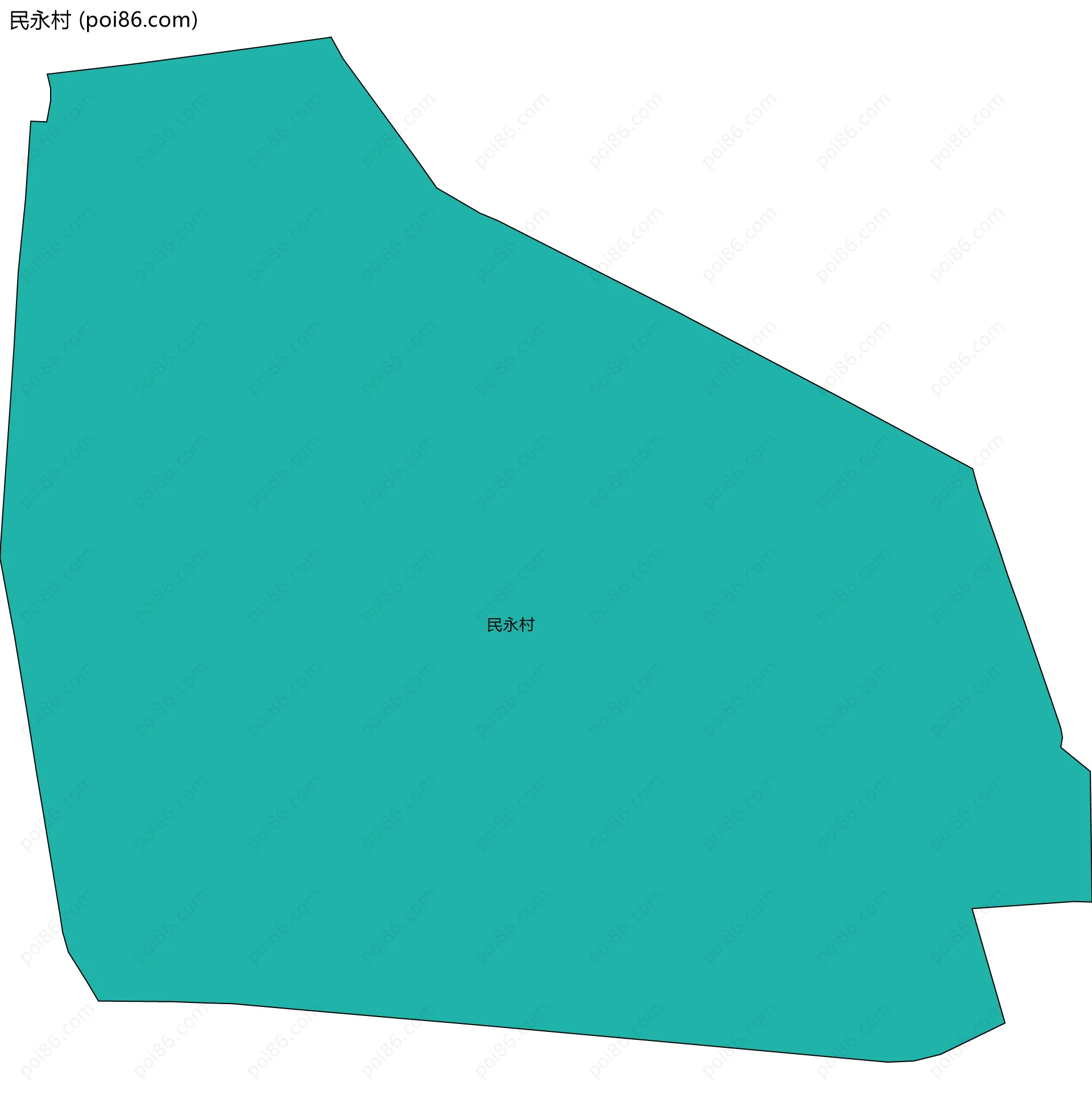 民永村边界地图