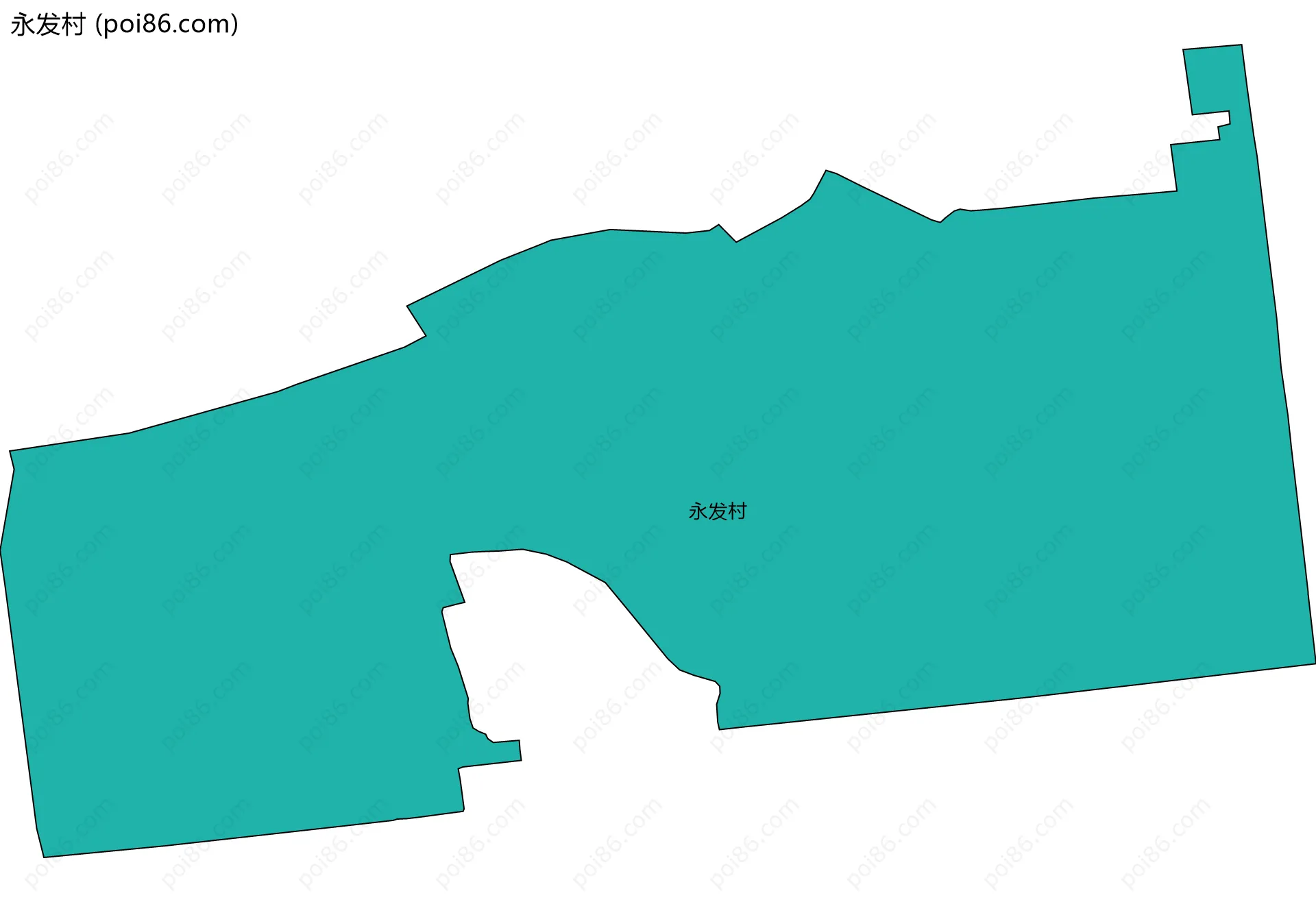 永发村边界地图