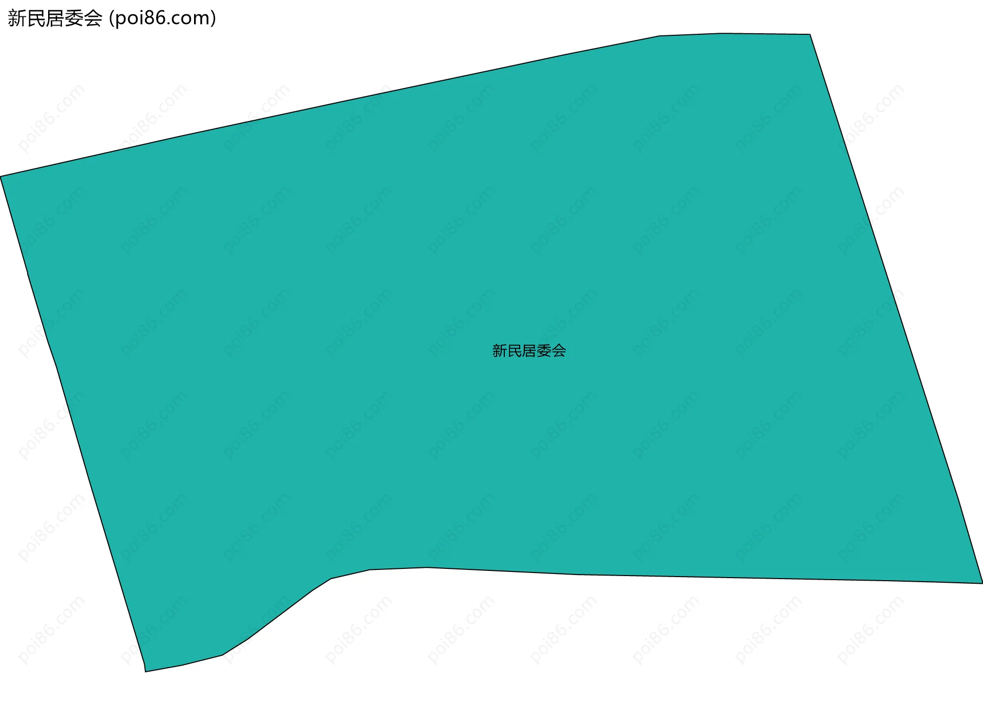 新民居委会边界地图