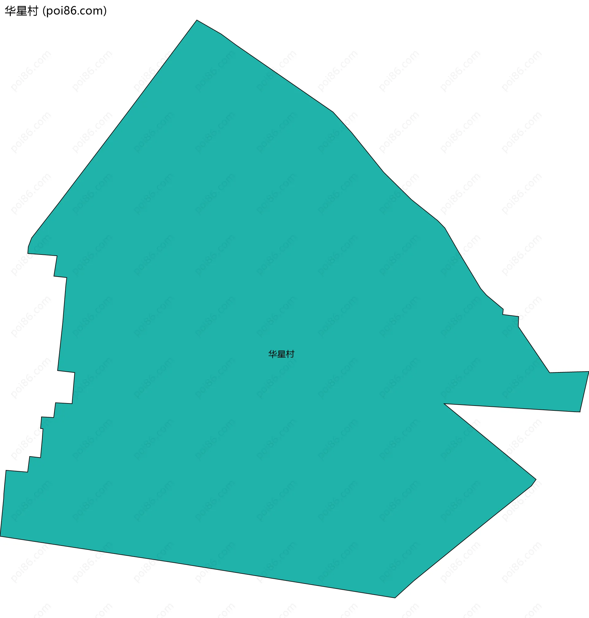 华星村边界地图
