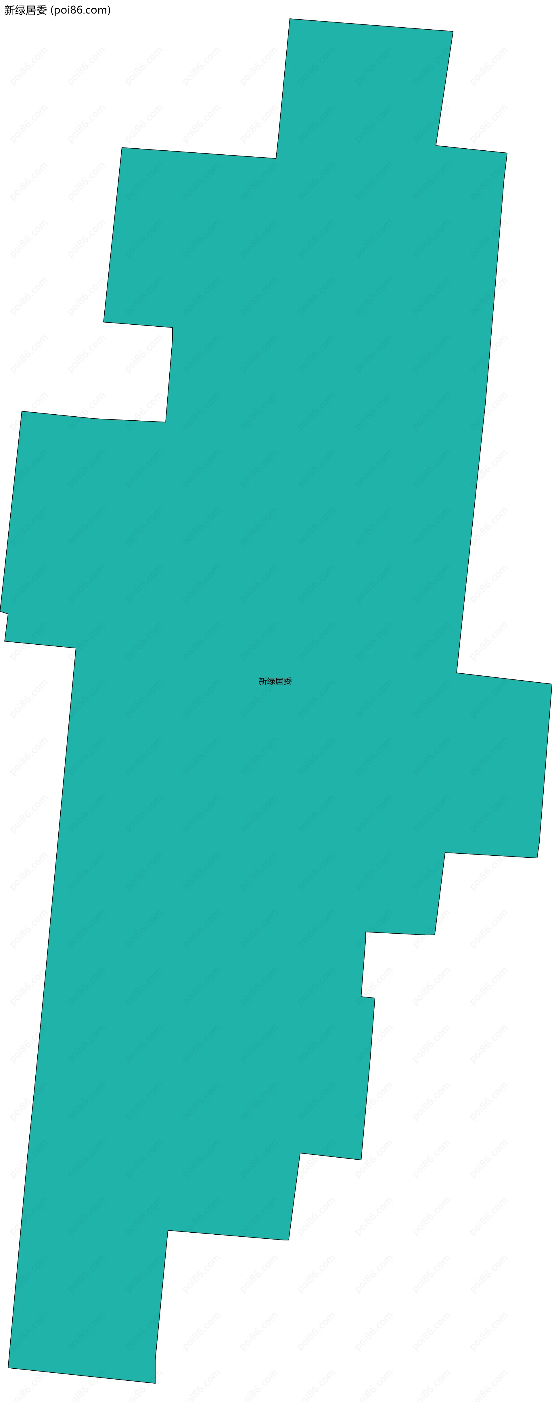 新绿居委边界地图