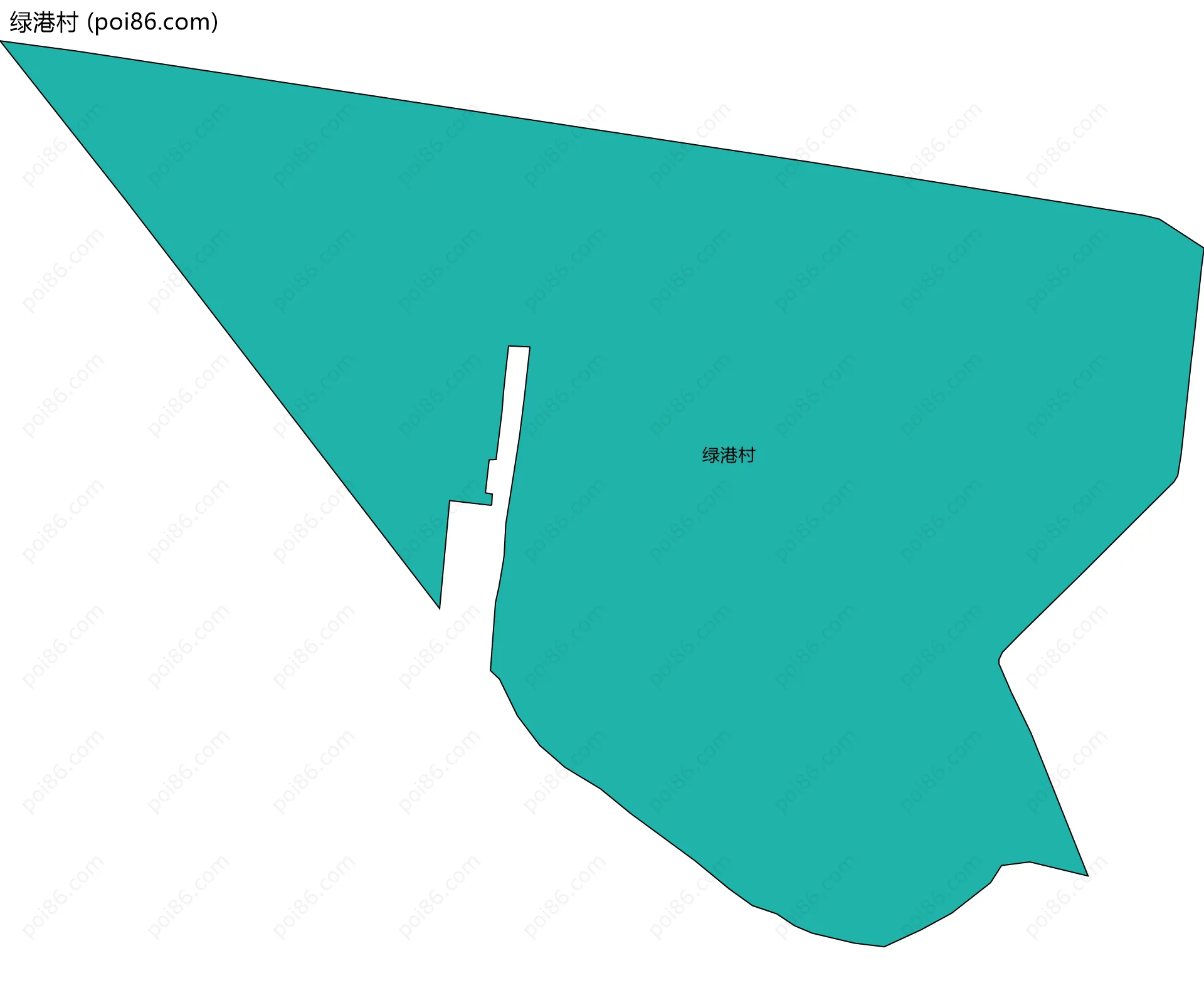 绿港村边界地图