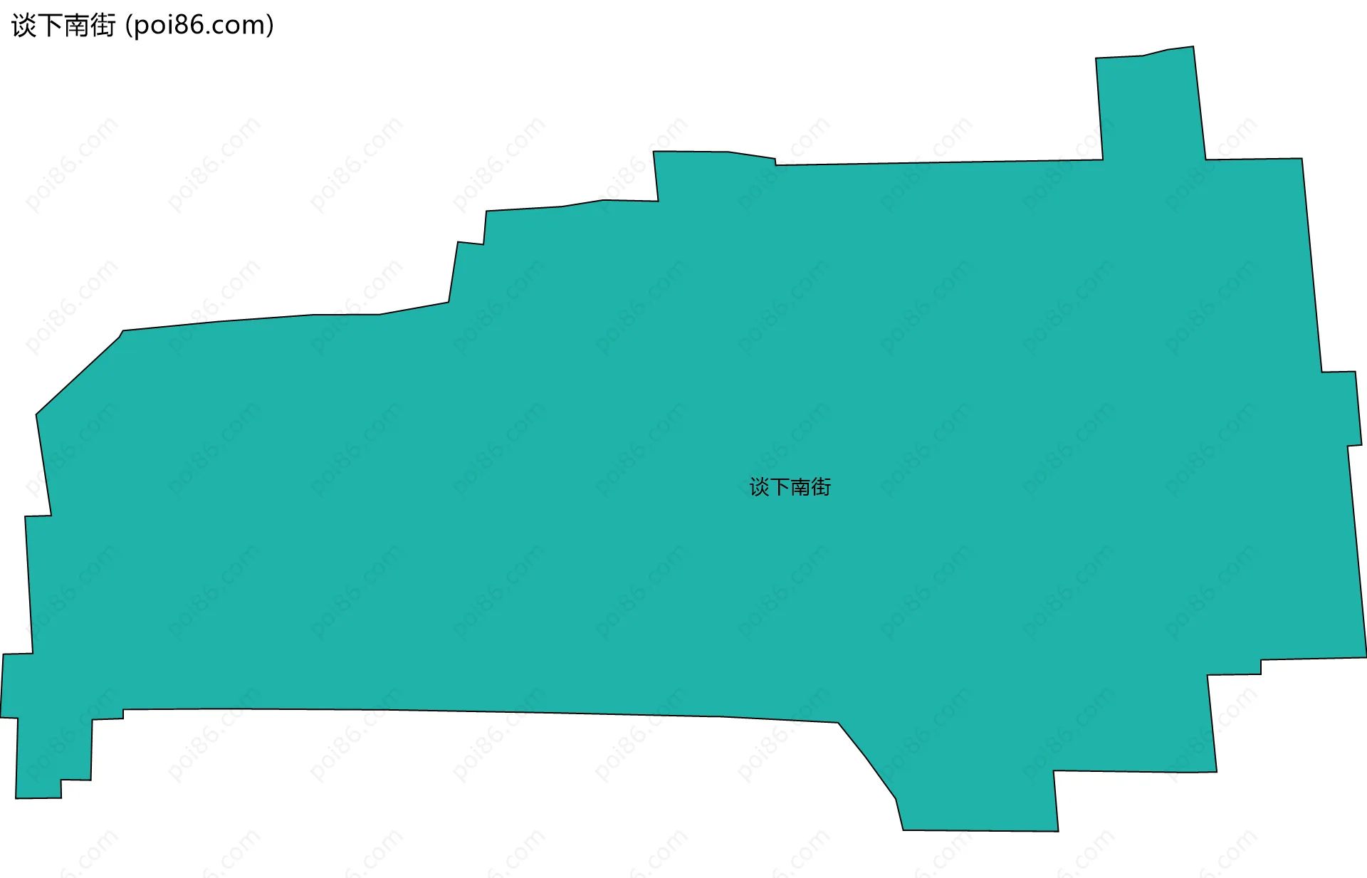 谈下南街边界地图