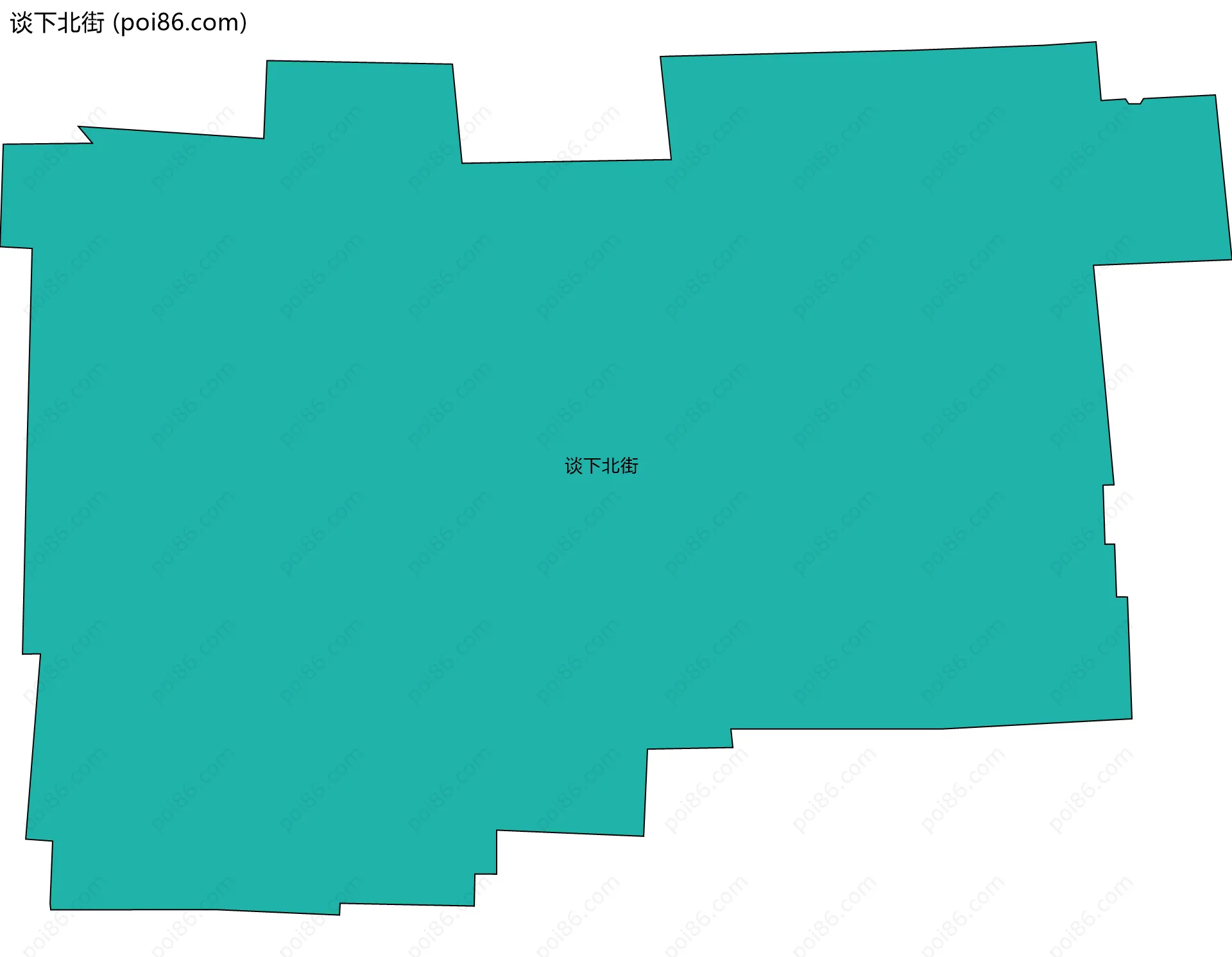 谈下北街边界地图