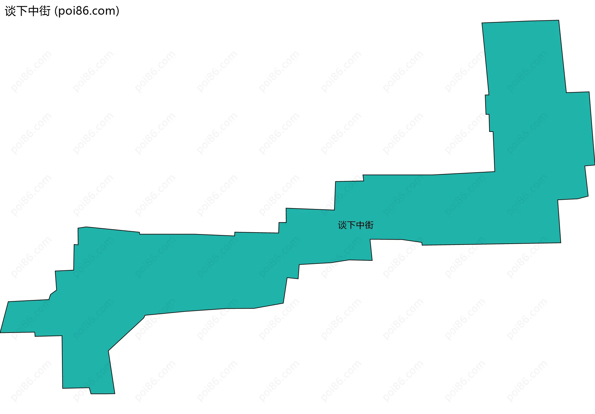 谈下中街边界地图