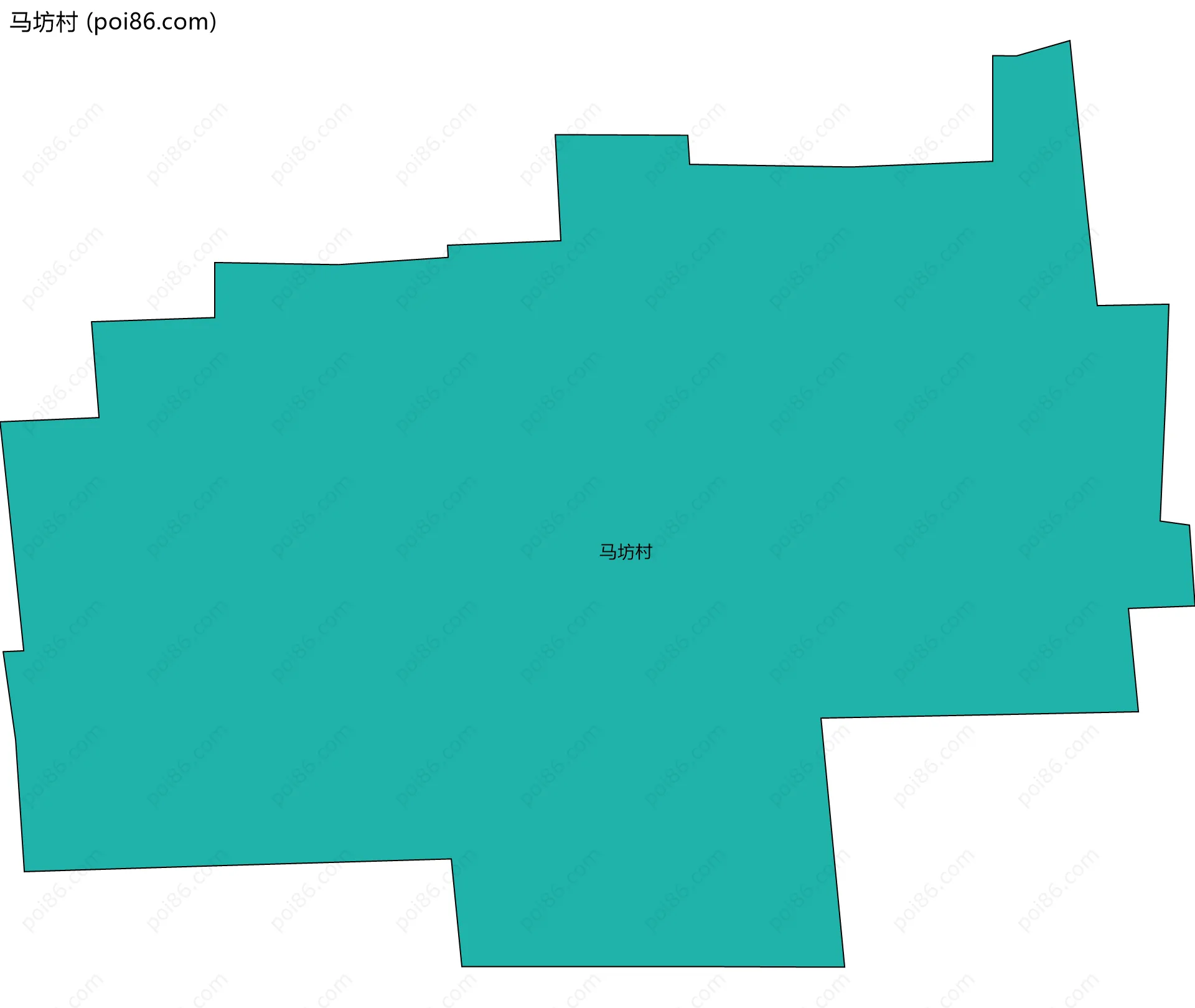 马坊村边界地图