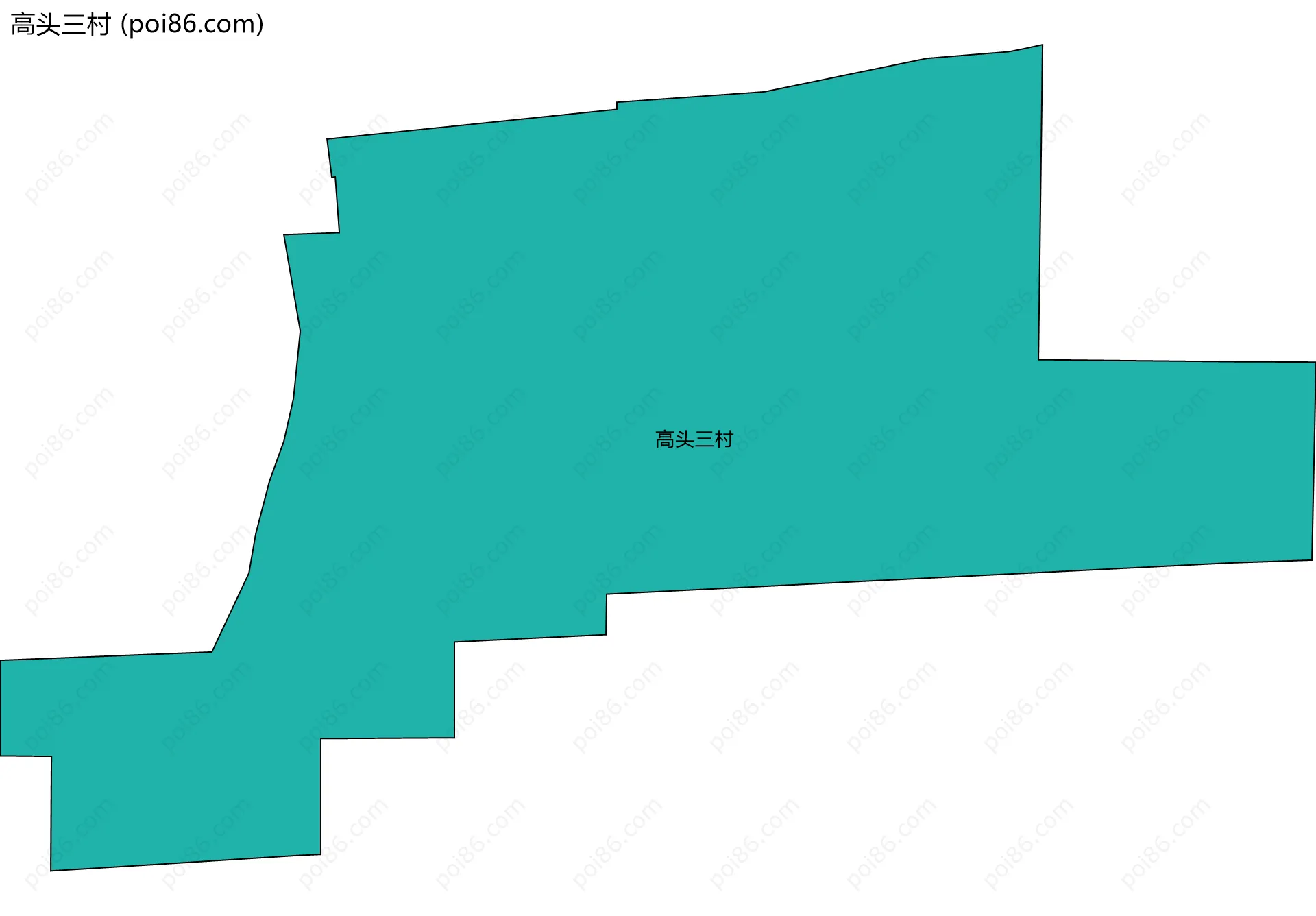 高头三村边界地图