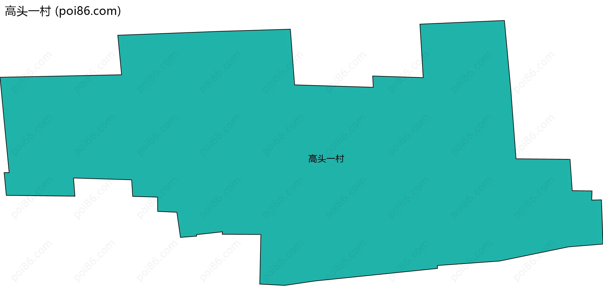 高头一村边界地图