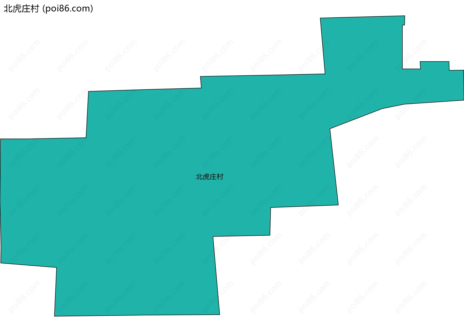 北虎庄村边界地图