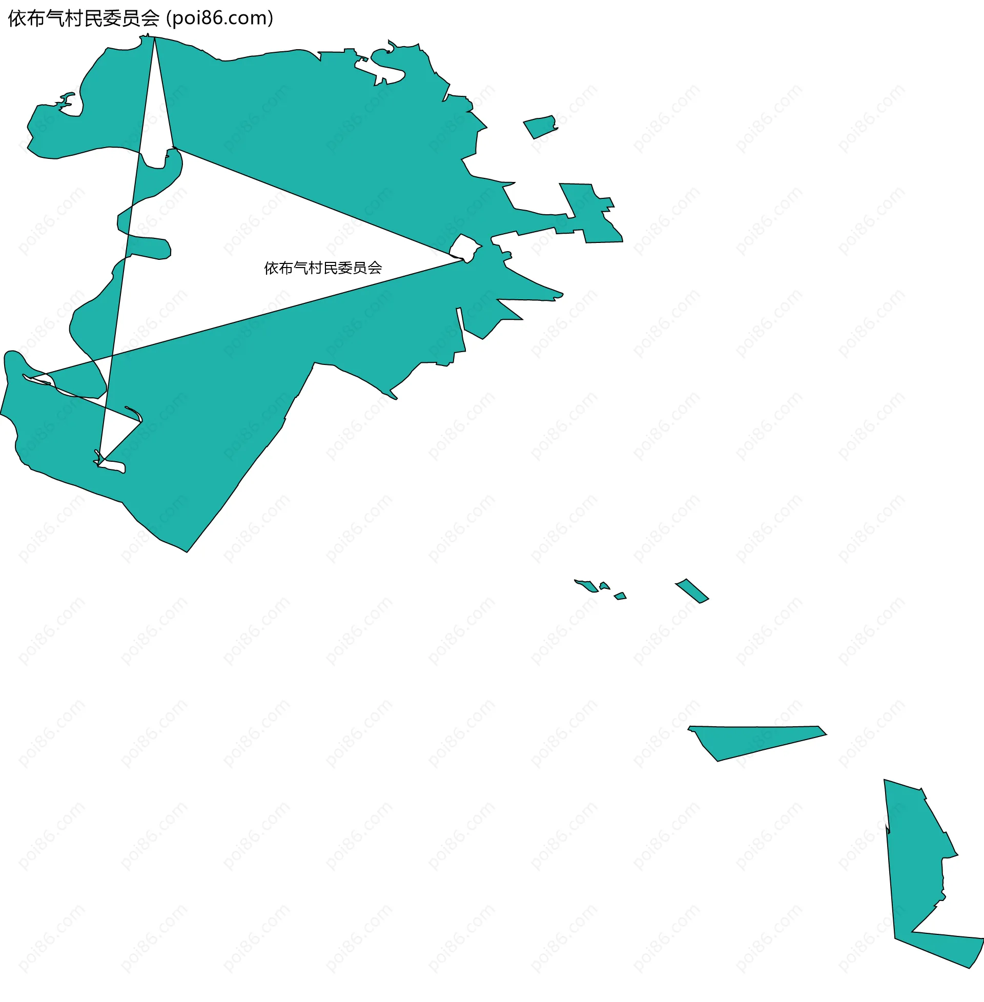 依布气村民委员会边界地图