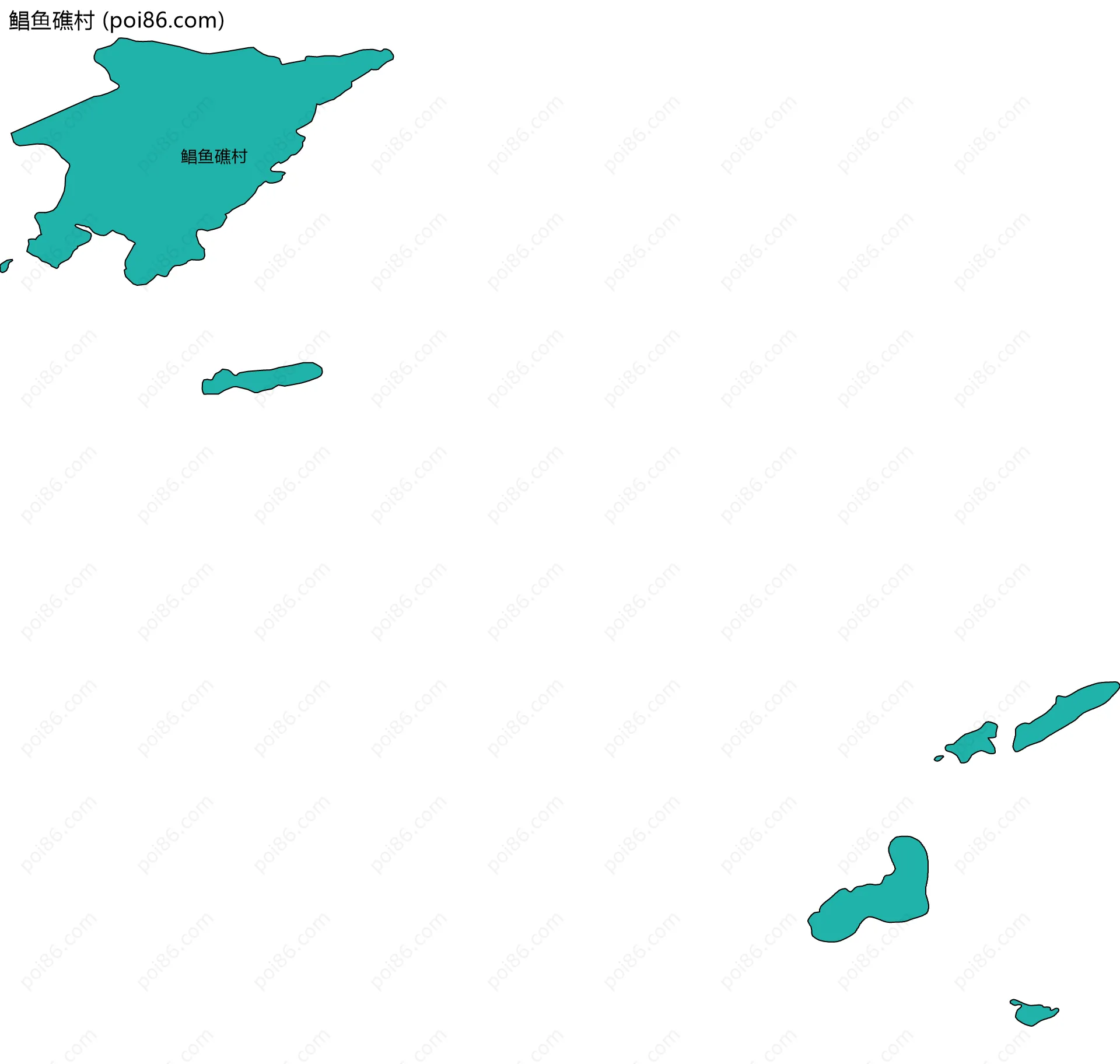 鲳鱼礁村边界地图