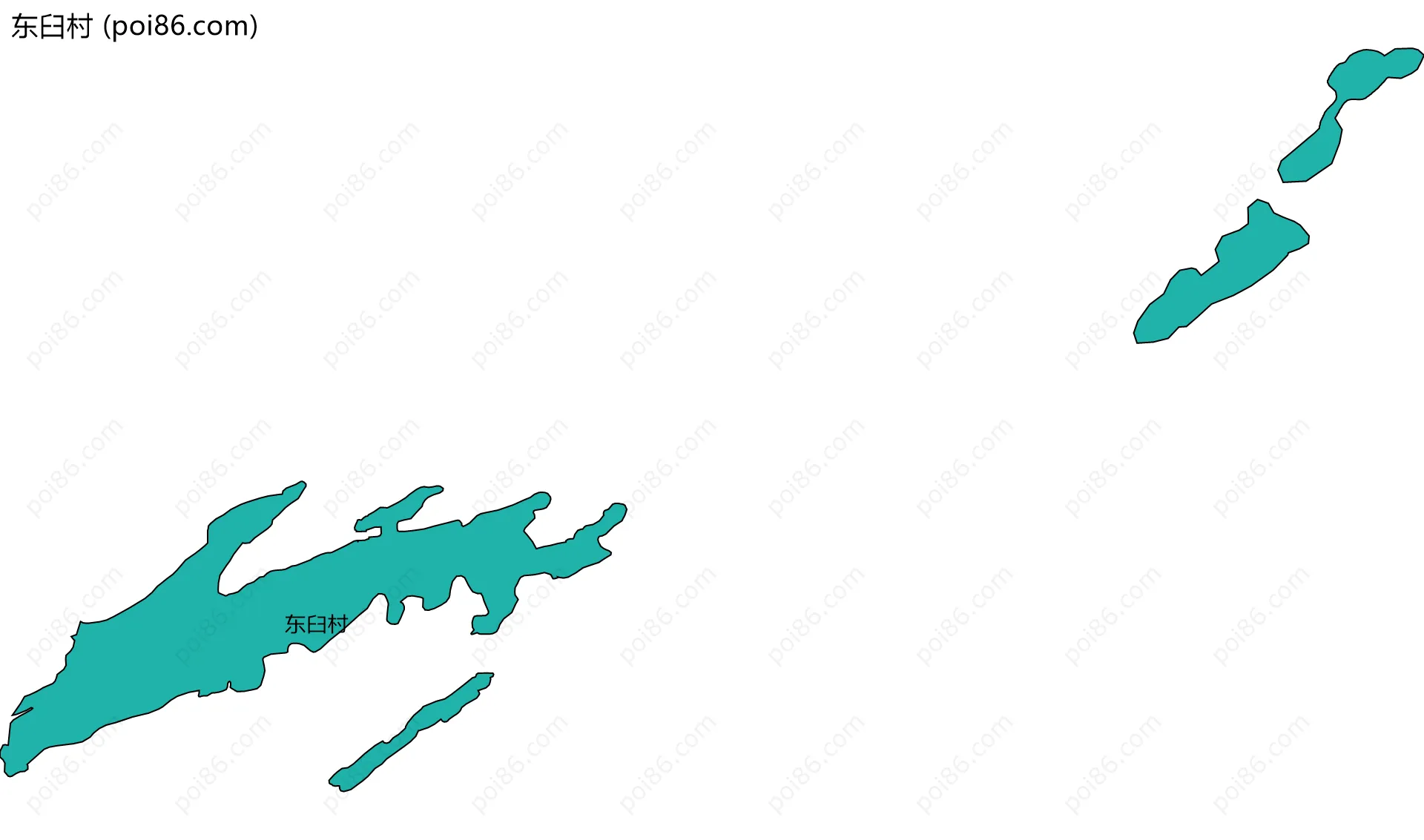 东臼村边界地图