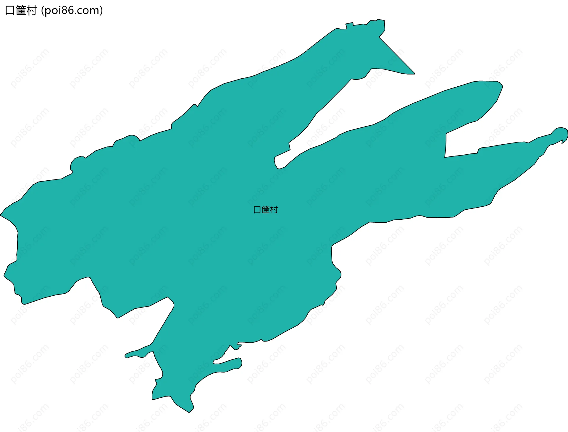 口筐村边界地图