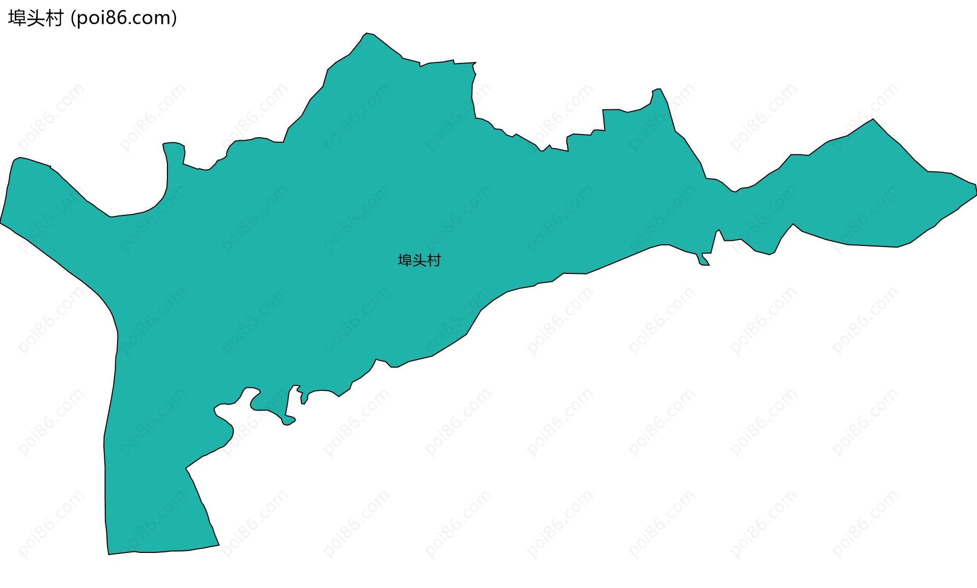 埠头村边界地图