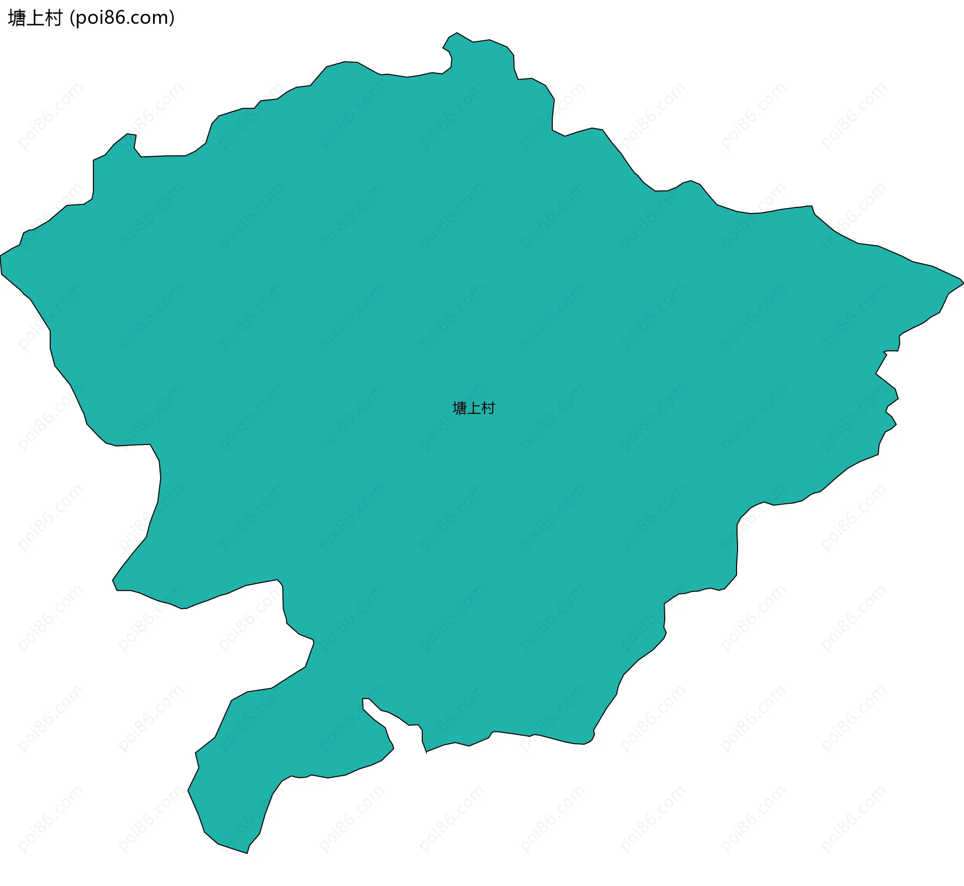 塘上村边界地图