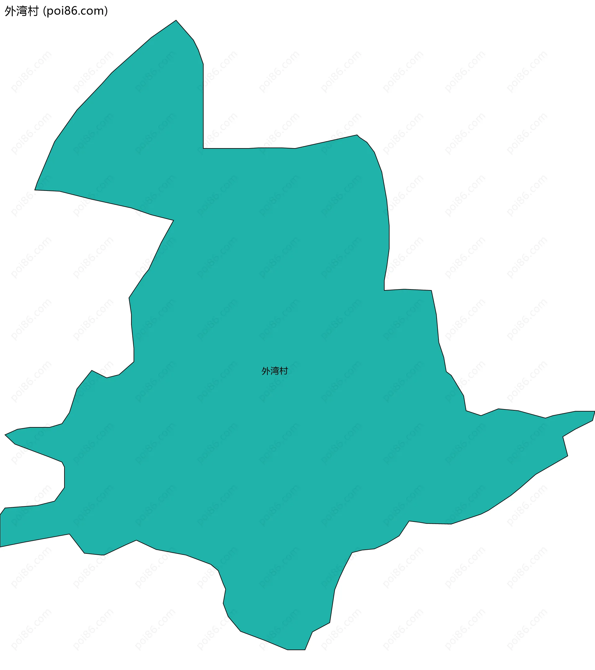 外湾村边界地图