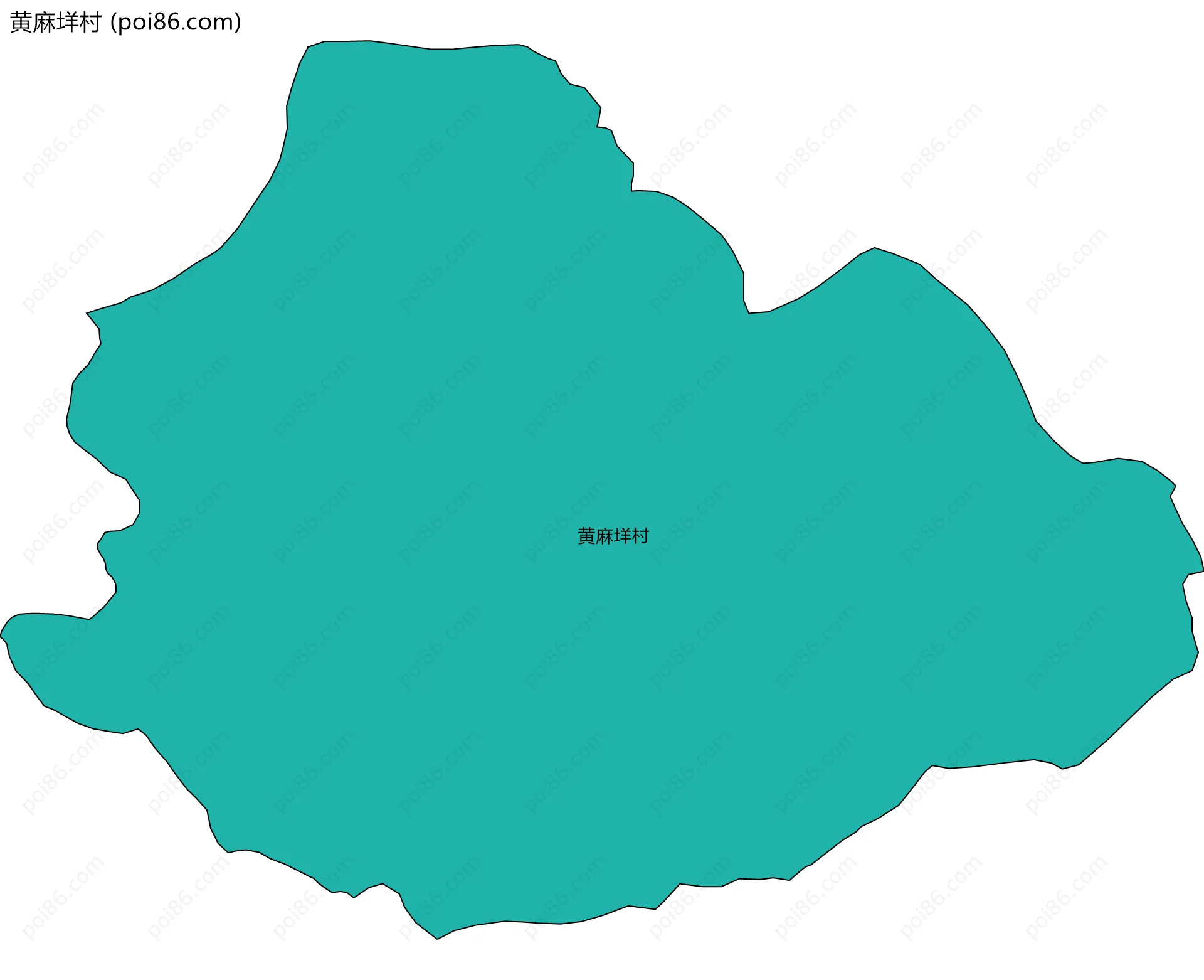 黄麻垟村边界地图