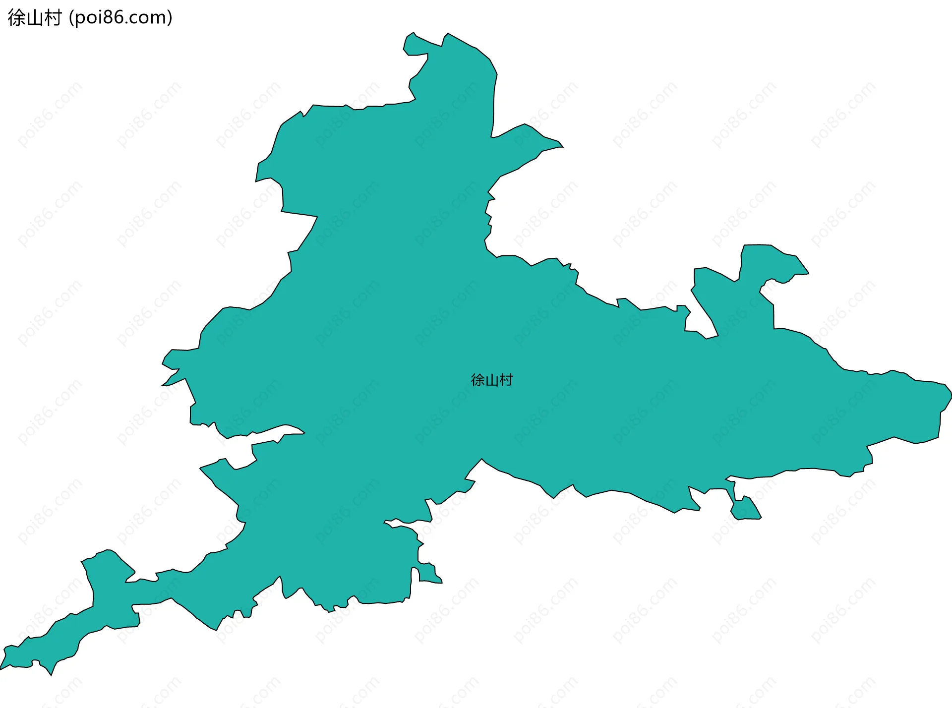 徐山村边界地图