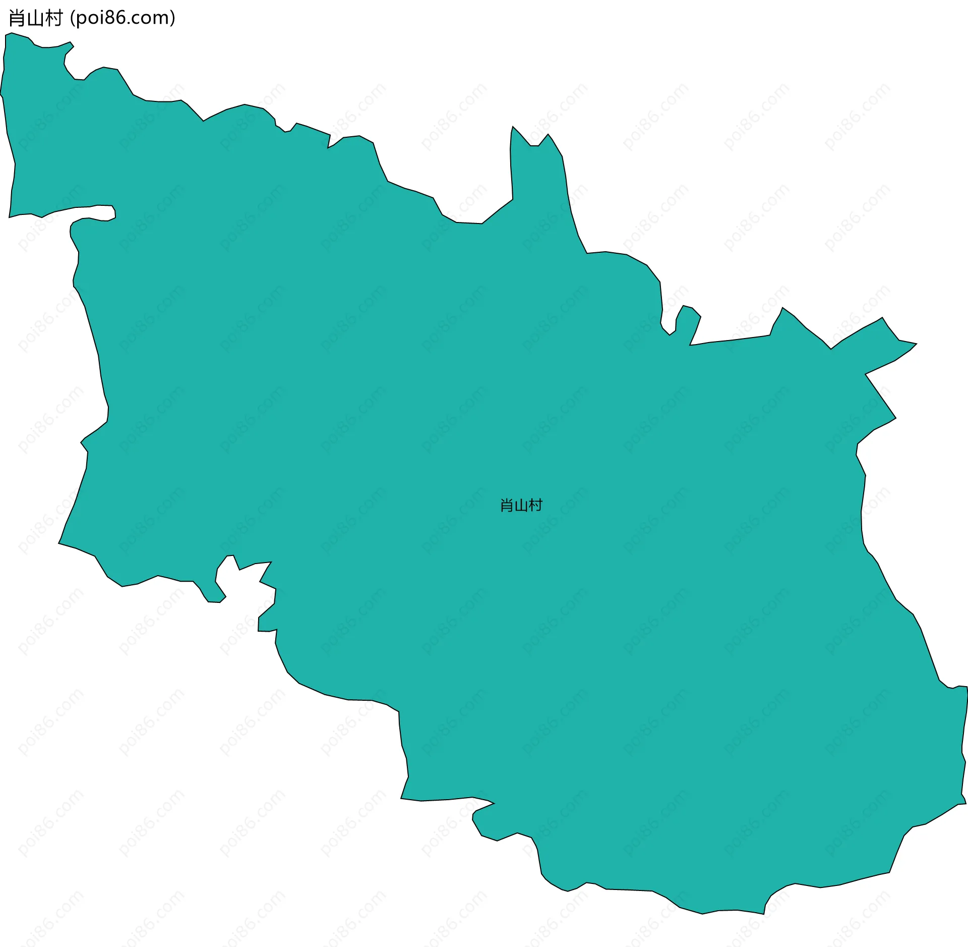 肖山村边界地图