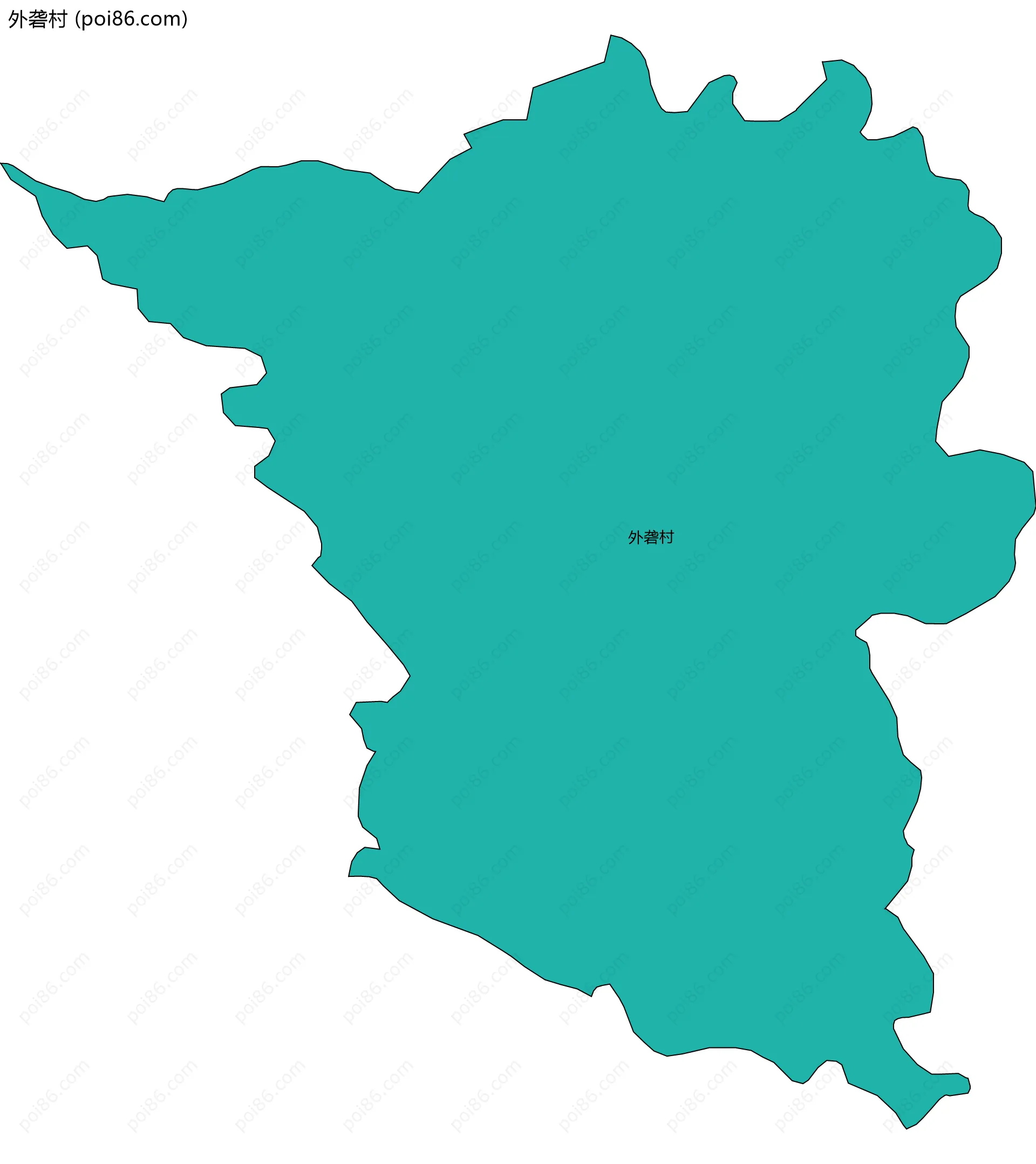 外砻村边界地图