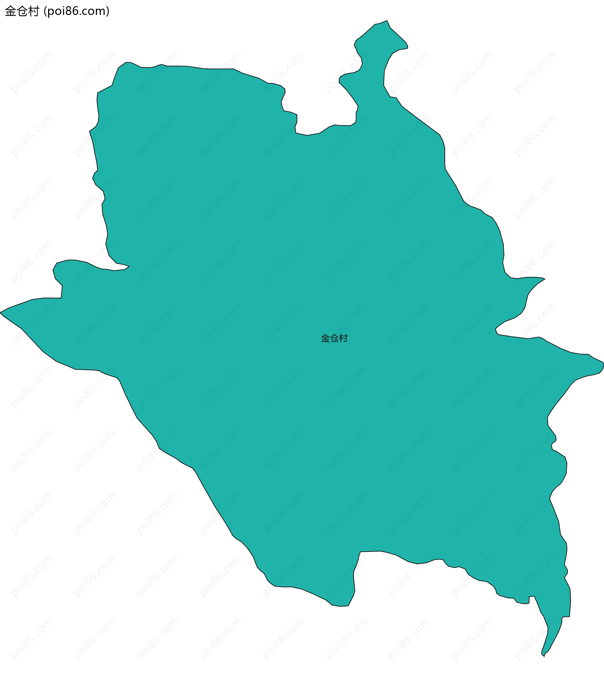 金仓村边界地图