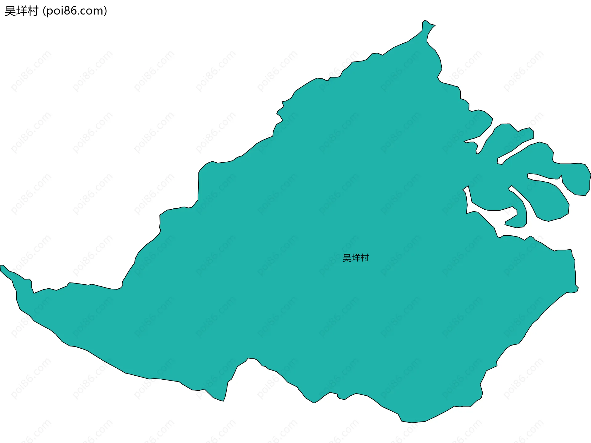 吴垟村边界地图