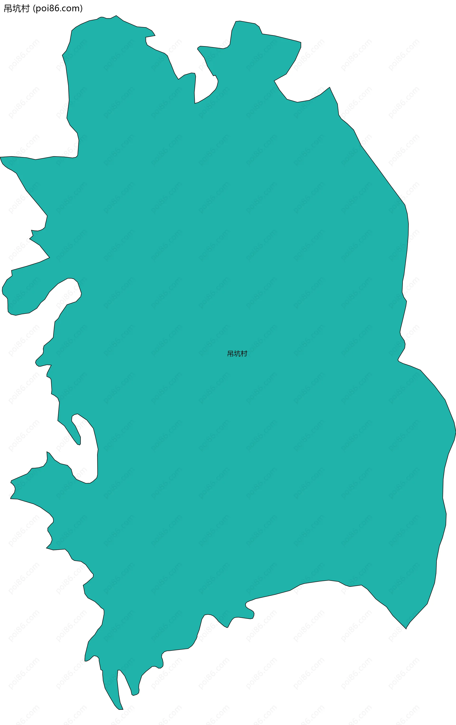 吊坑村边界地图