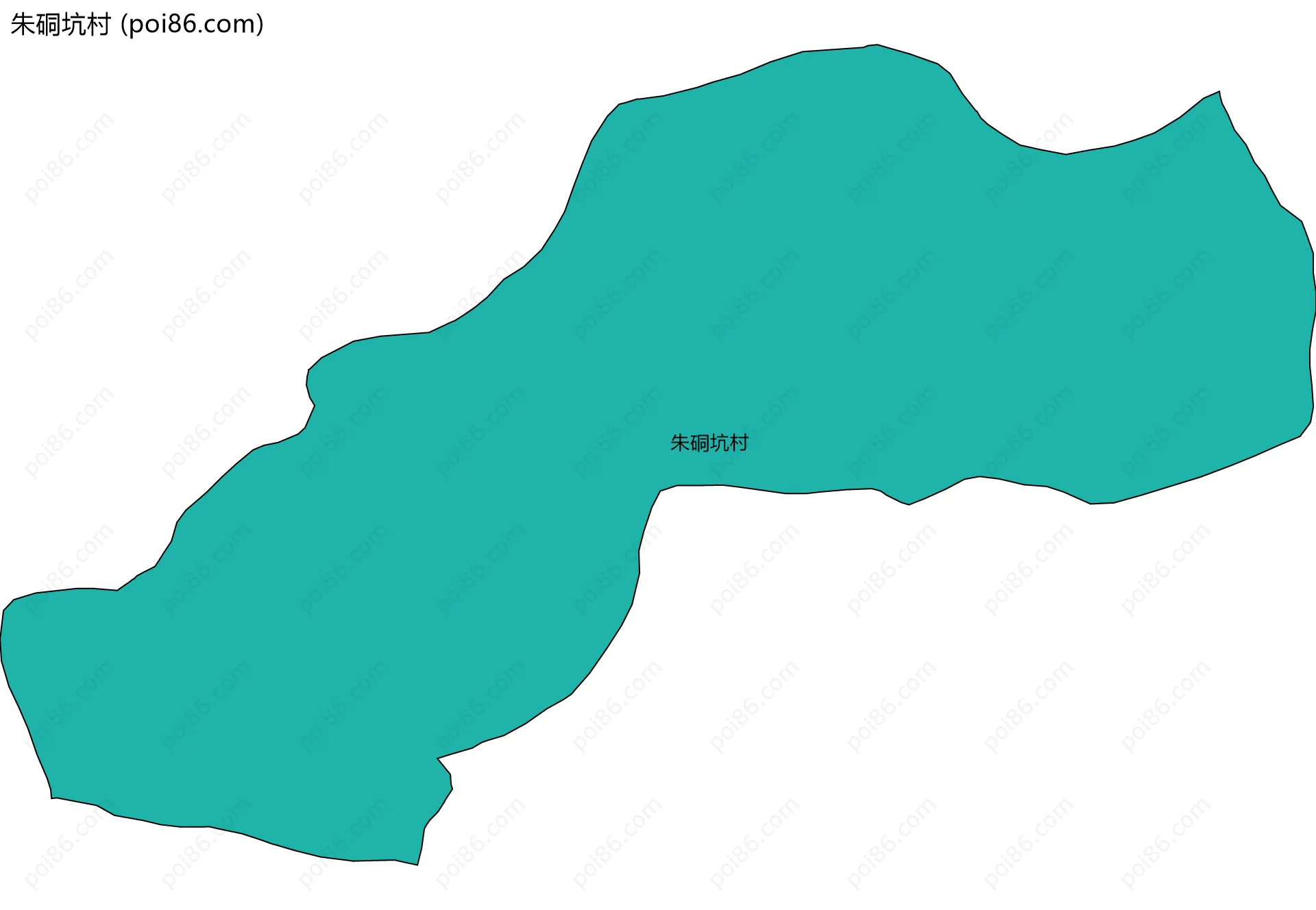 朱硐坑村边界地图