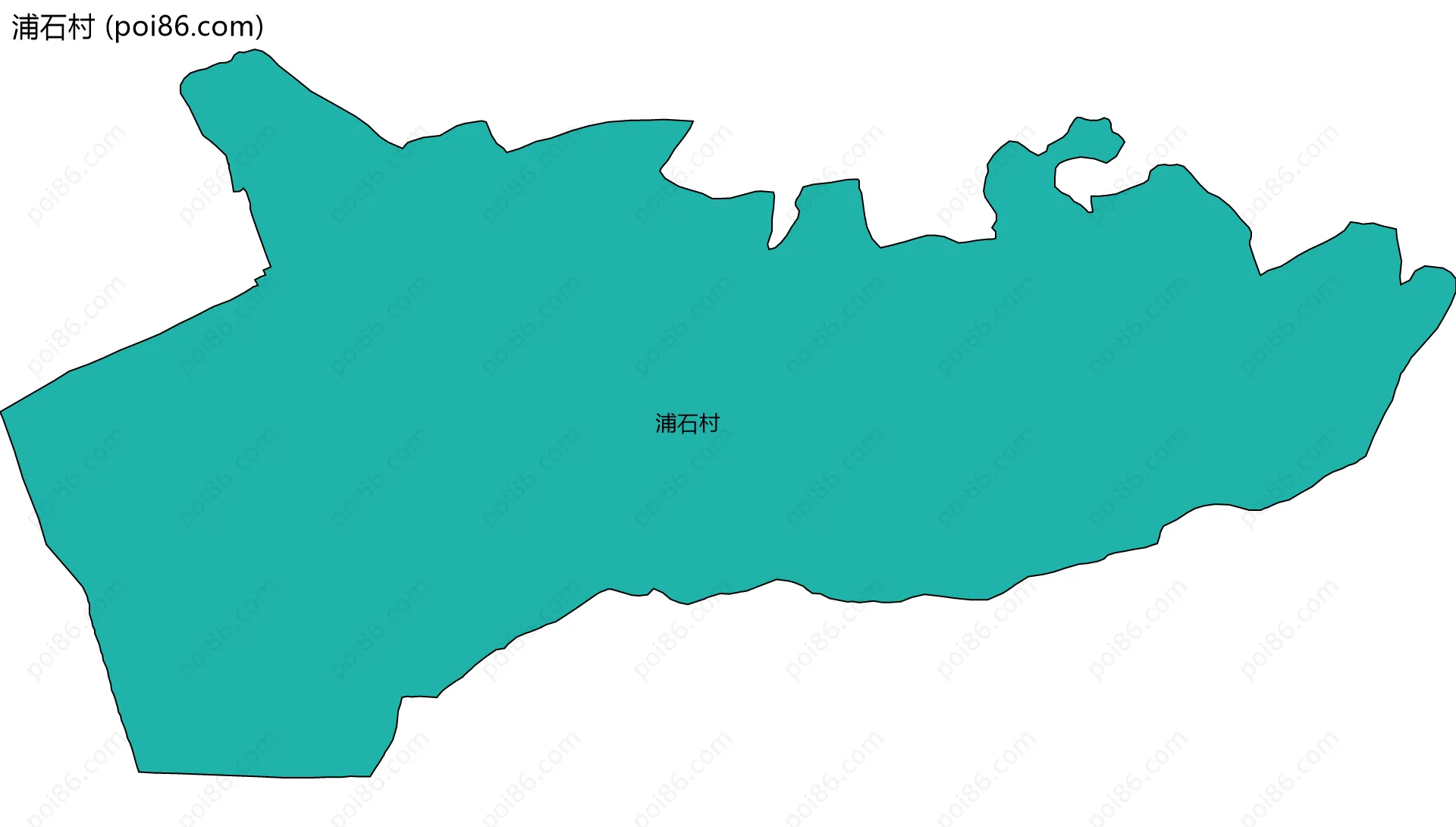 浦石村边界地图