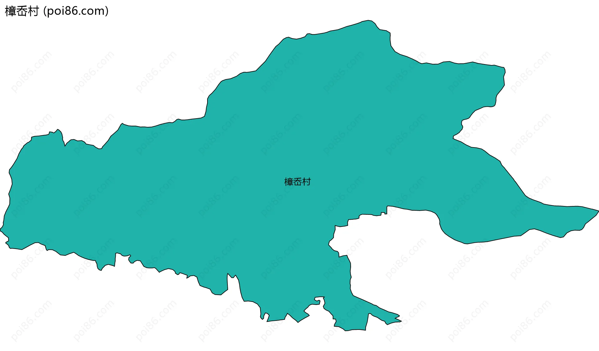 樟岙村边界地图