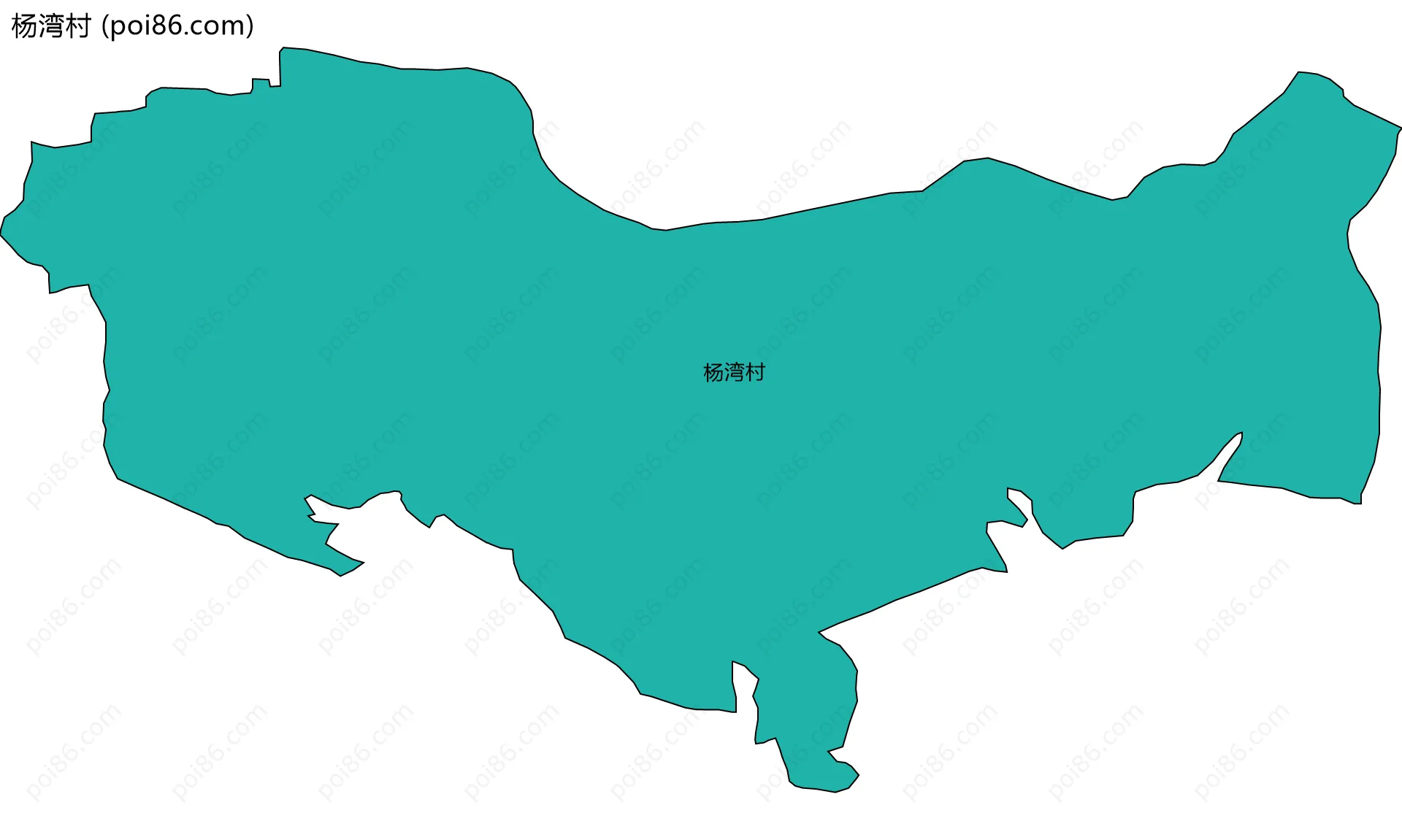 杨湾村边界地图