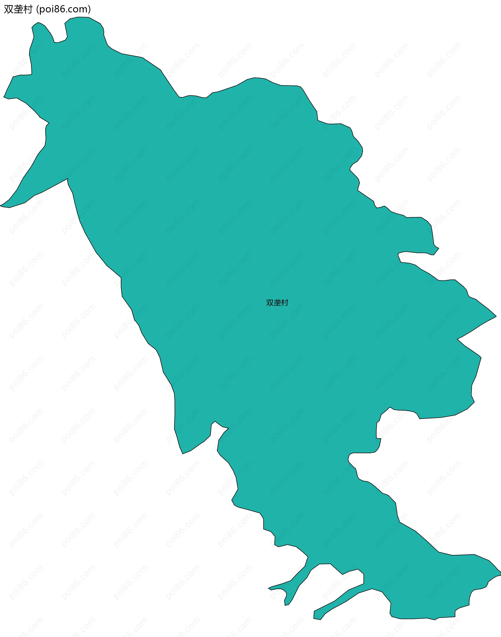 双垄村边界地图