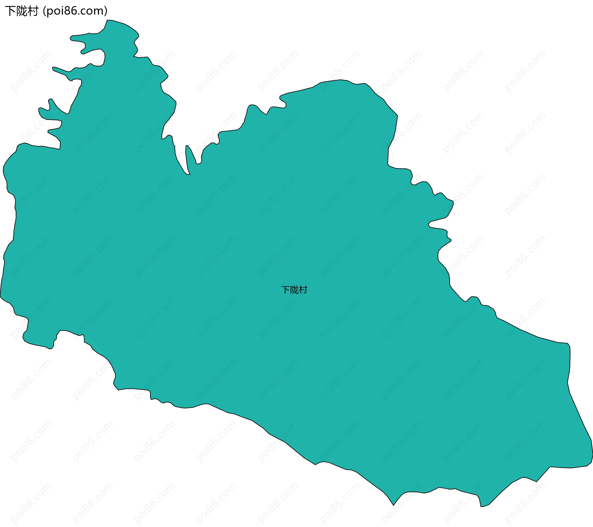 下陇村边界地图