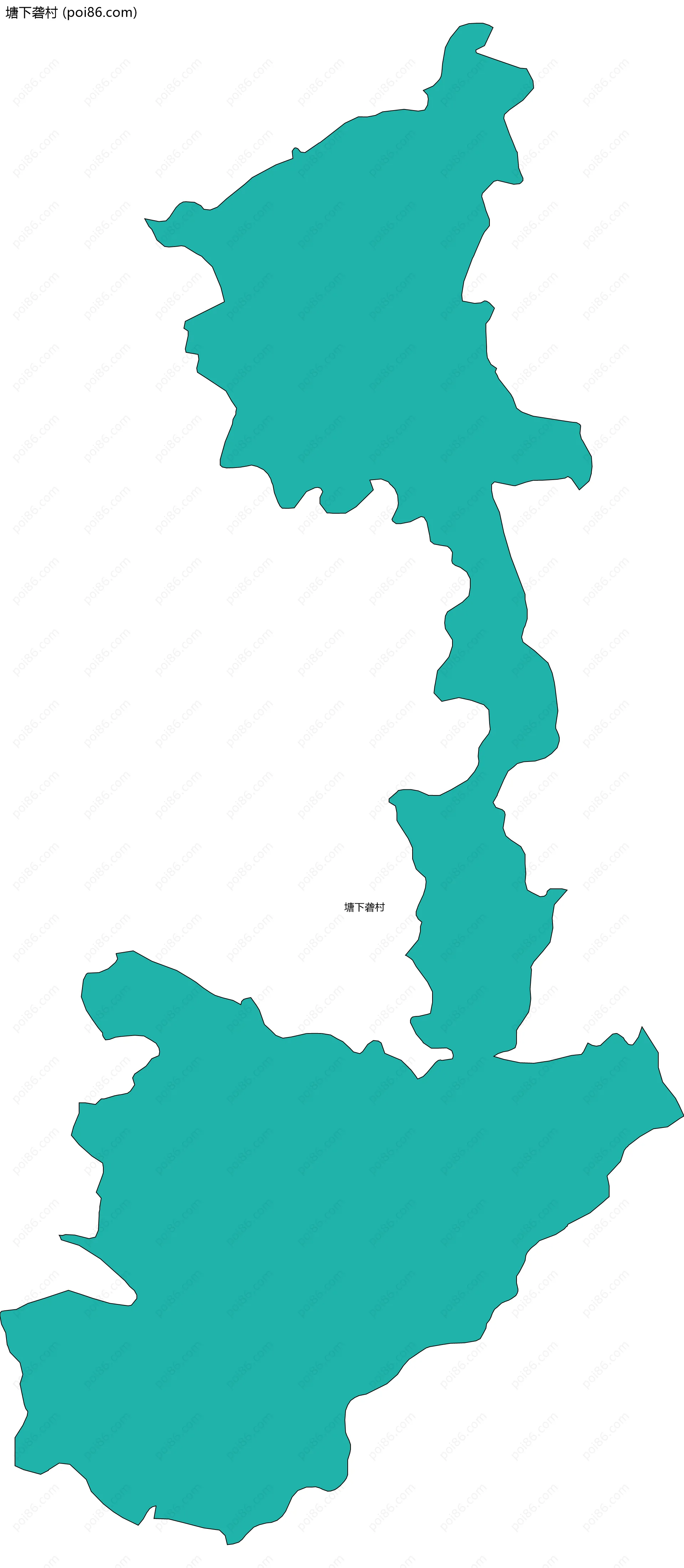 塘下砻村边界地图