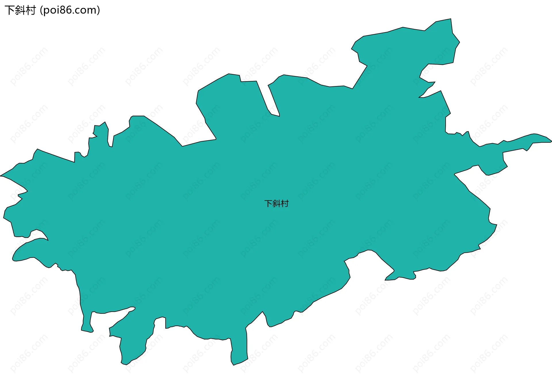 下斜村边界地图
