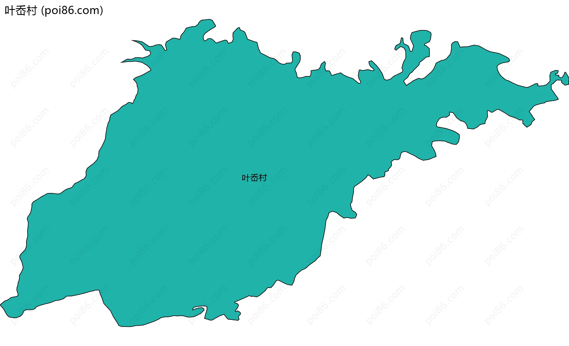 叶岙村边界地图