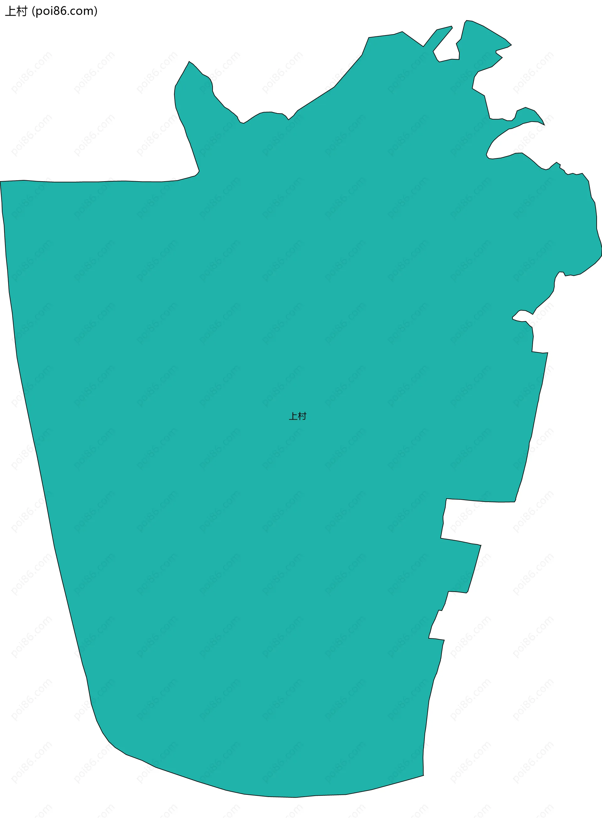上村边界地图