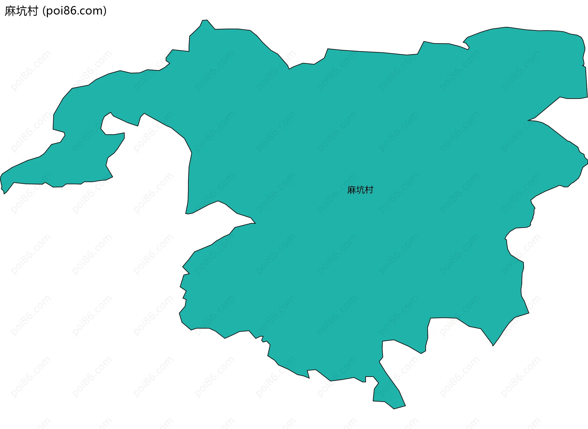 麻坑村边界地图