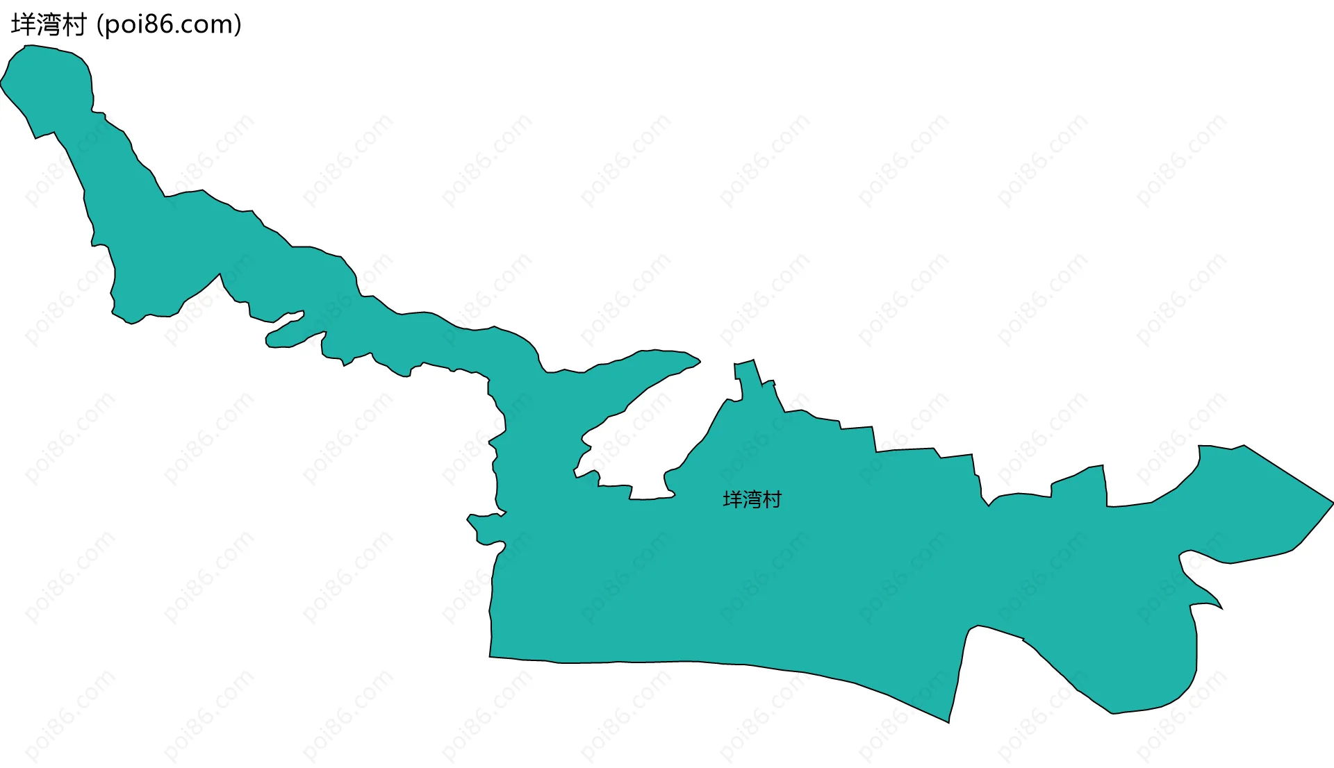 垟湾村边界地图