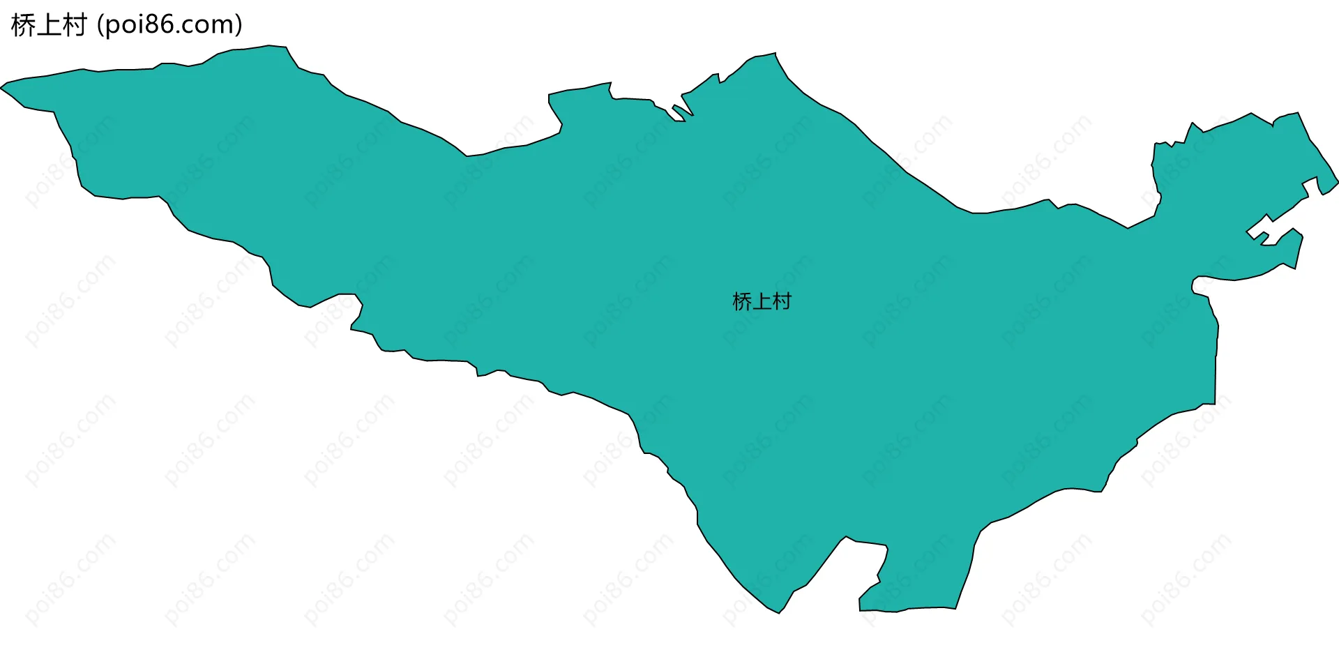 桥上村边界地图