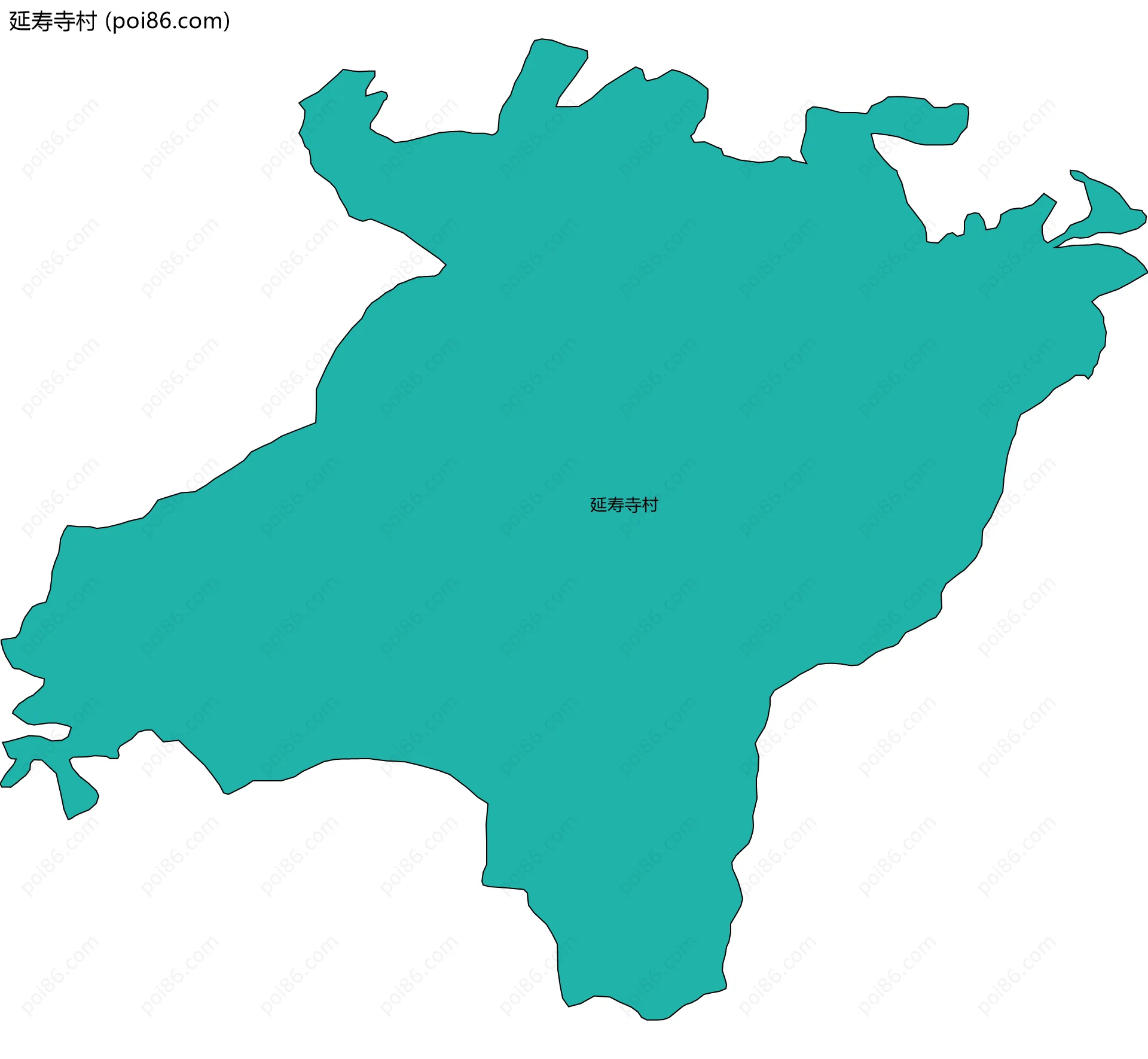 延寿寺村边界地图